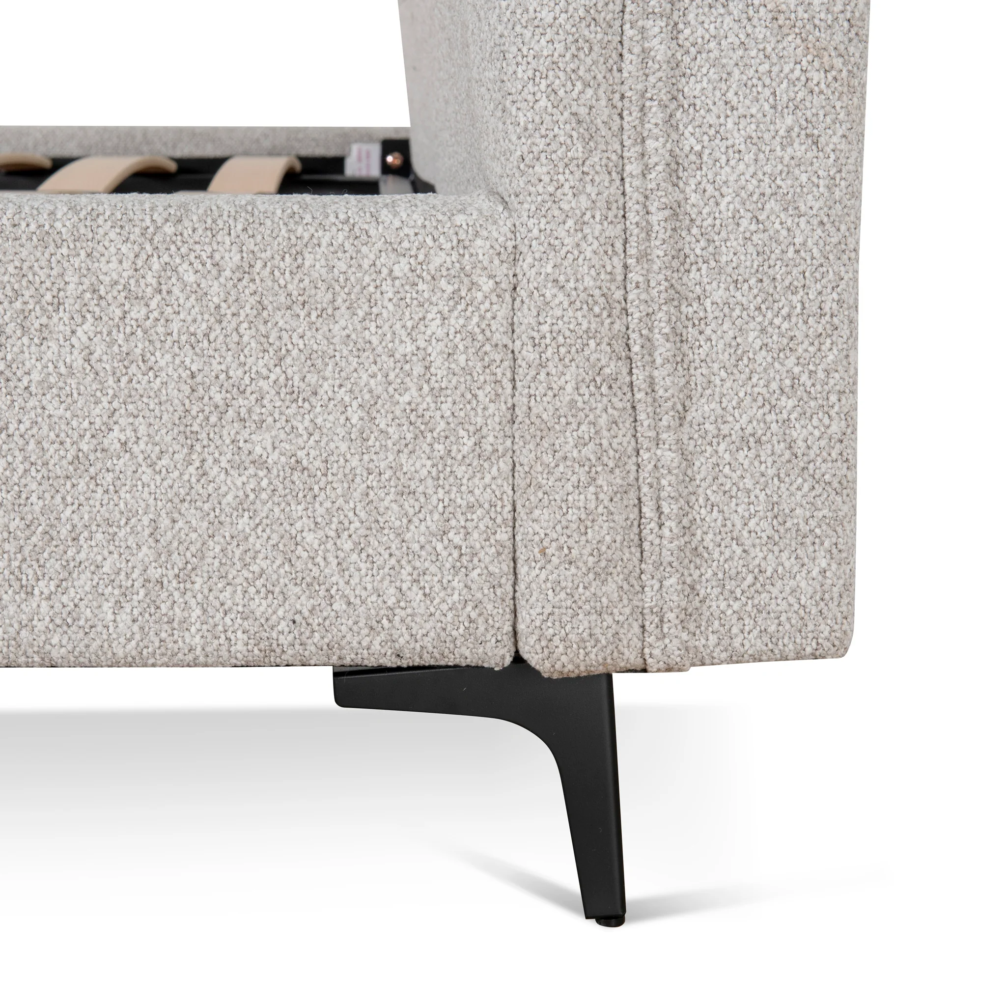 CBD8831-YO Fabric Queen Bed Frame - Clay Grey - Image 15