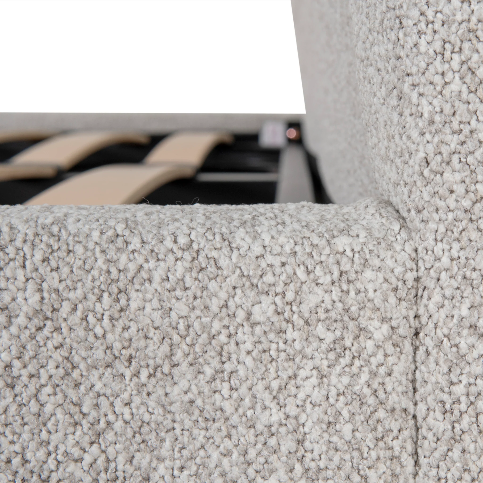 CBD8831-YO Fabric Queen Bed Frame - Clay Grey - Image 16