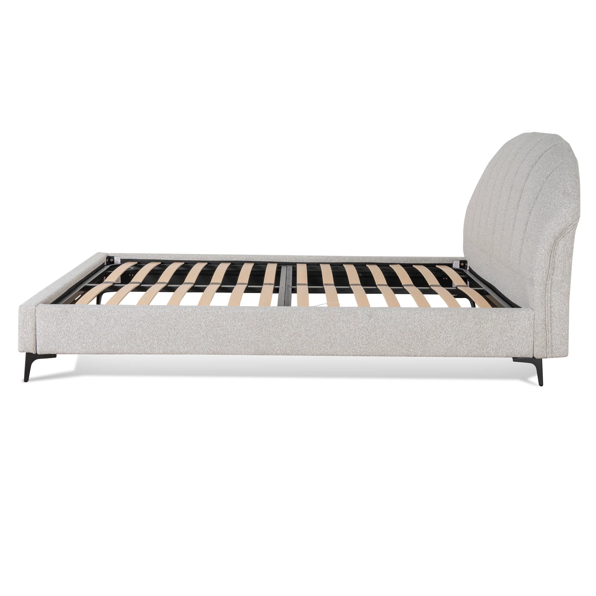 CBD8831-YO Fabric Queen Bed Frame - Clay Grey - Image 4