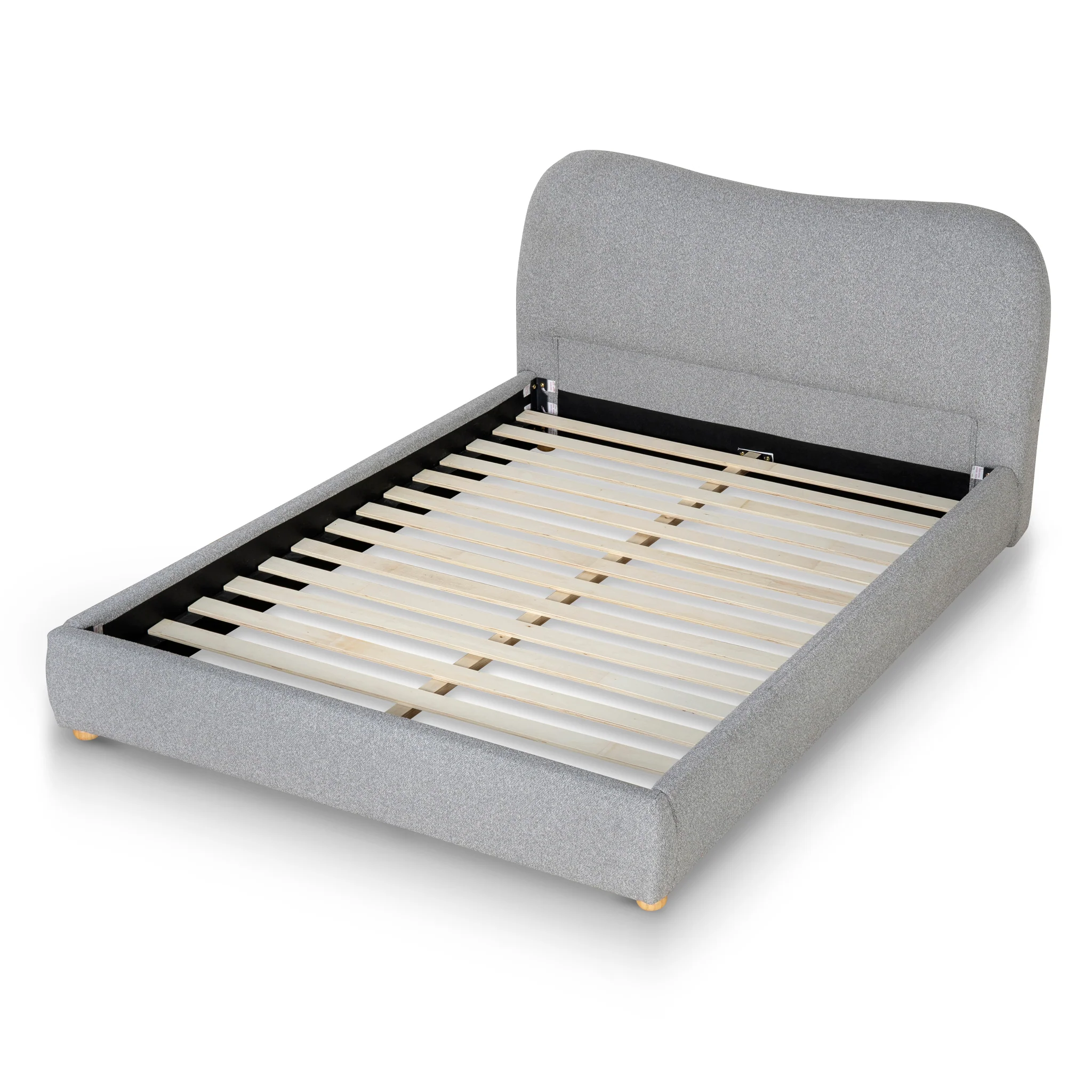 CBD8832-YO Queen Bed Frame - Storm Grey - Image 3