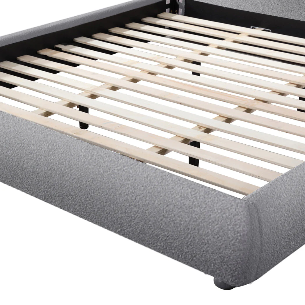 CBD8833-YO King Bed Frame - Storm Grey - Image 4