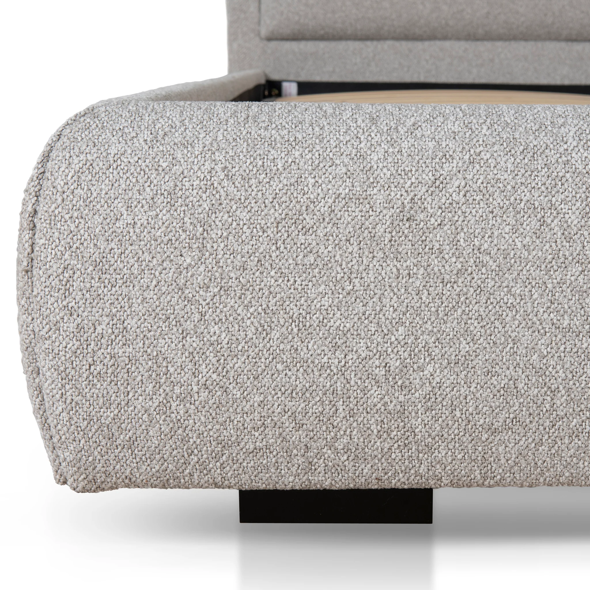 CBD8920-YO Fabric Queen Bed Frame - Clay Grey - Image 5