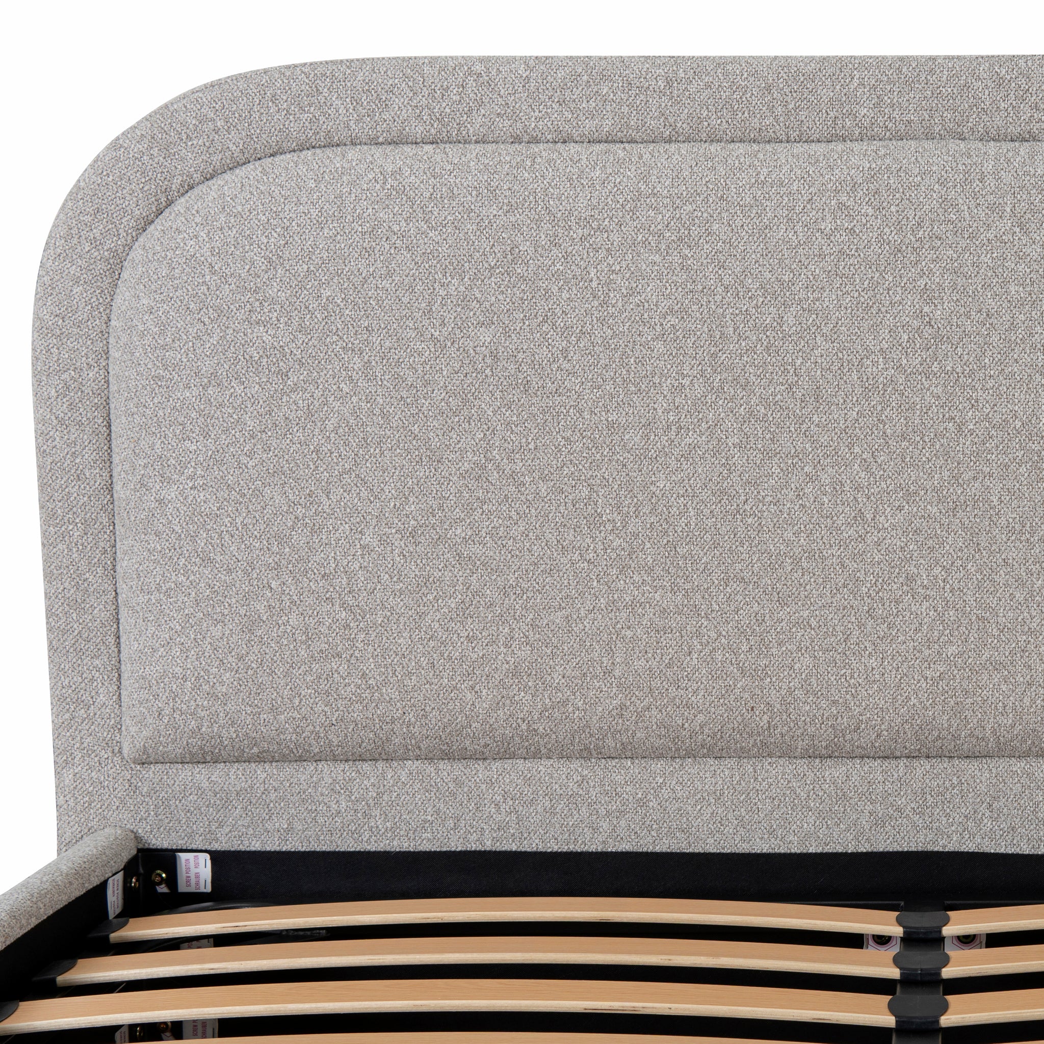 CBD8920-YO Fabric Queen Bed Frame - Clay Grey - Image 8