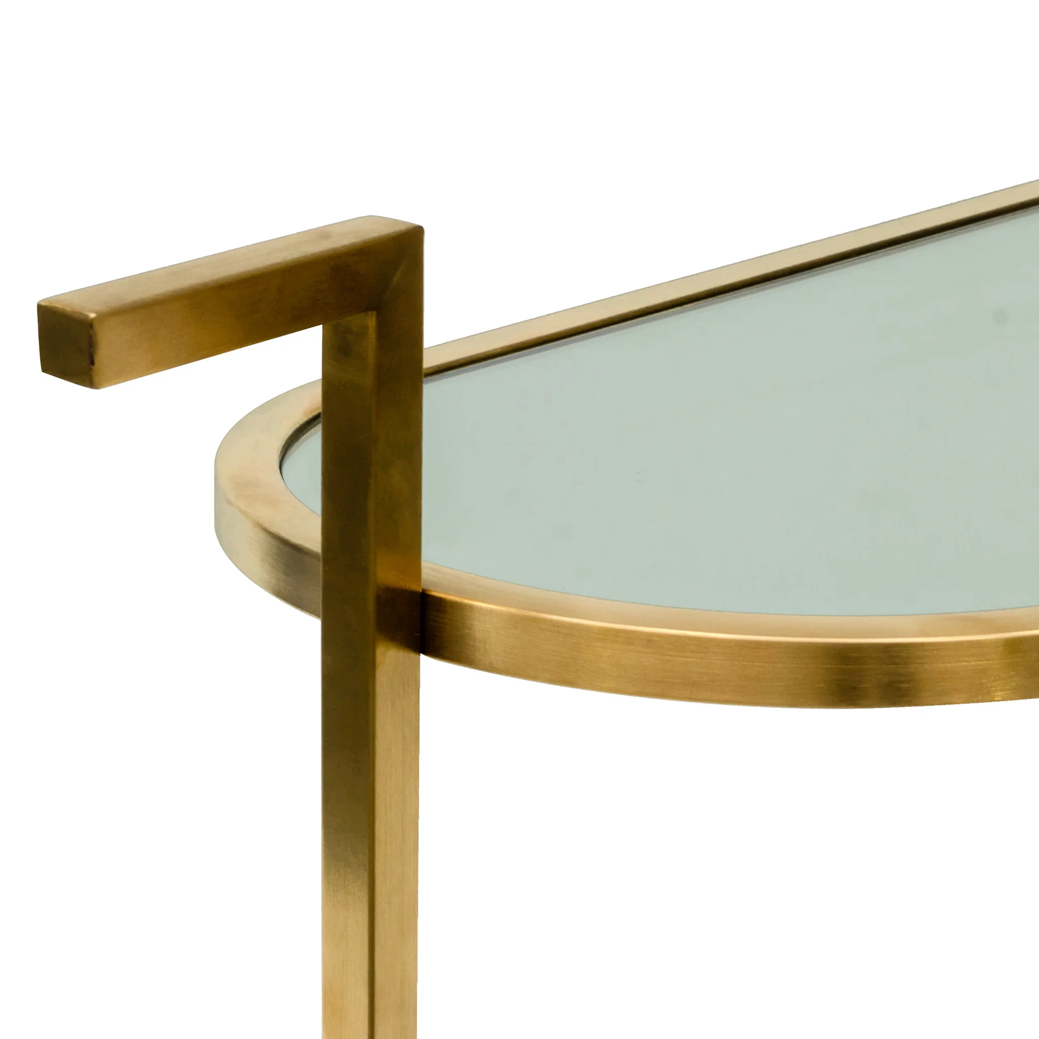CBR6955-KS Bar Cart - Mirror and Gold Base - Image 4