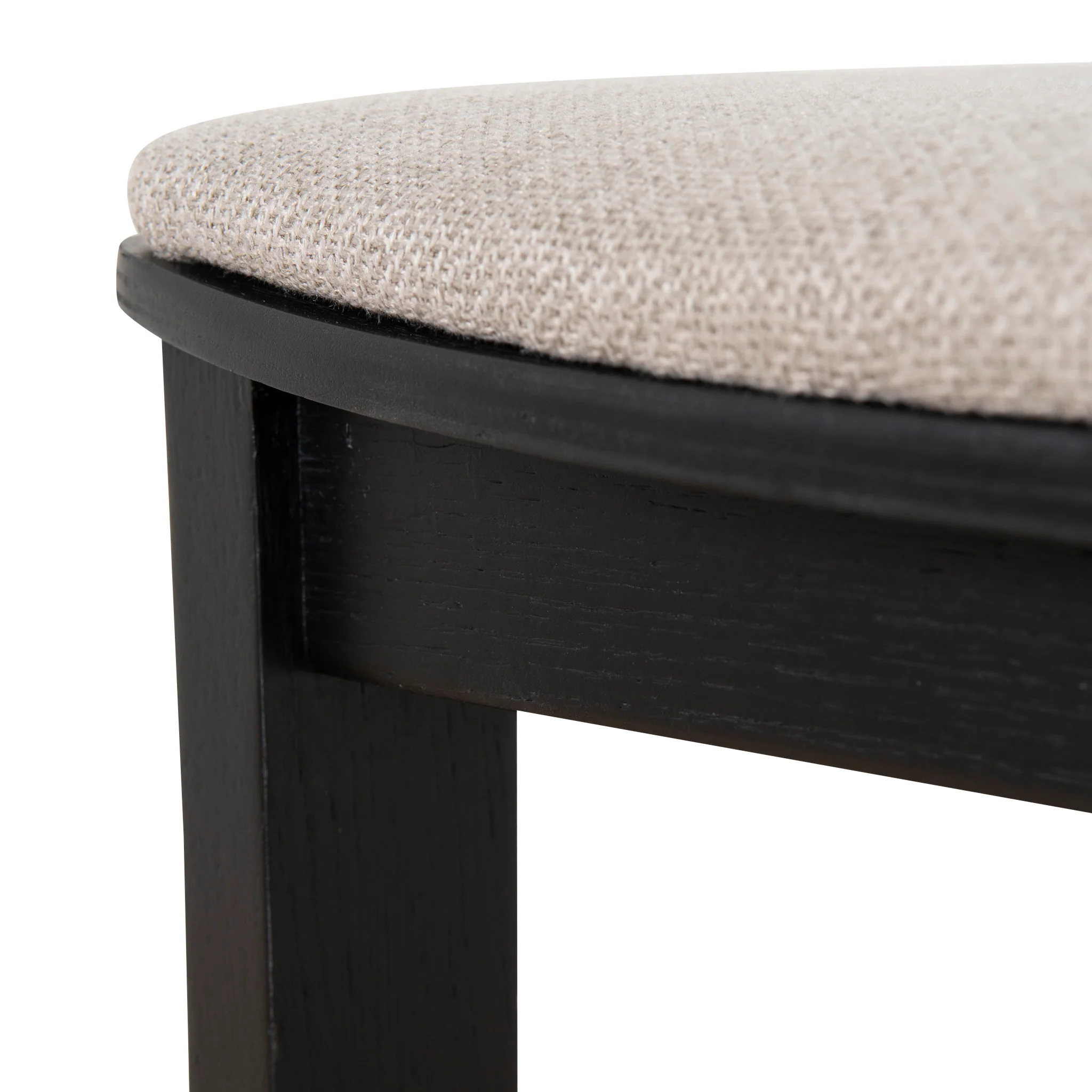 CBS10057-SD Black Bar Stool - Grey Seat - Image 12