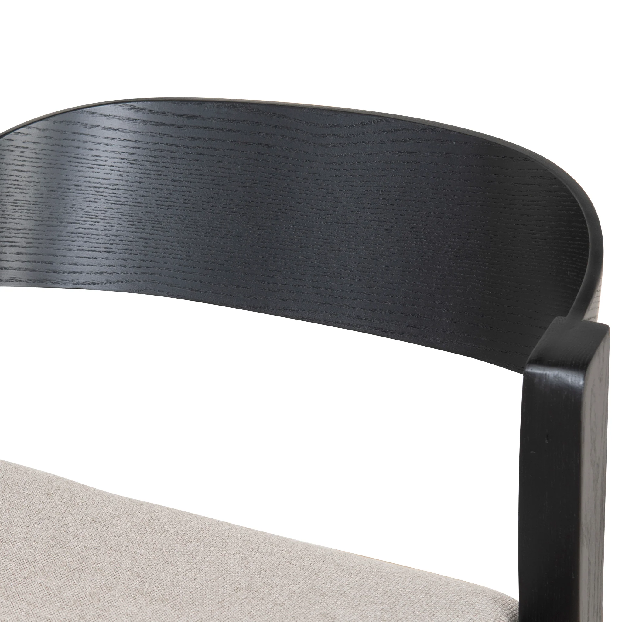 CBS10057-SD Black Bar Stool - Grey Seat - Image 13