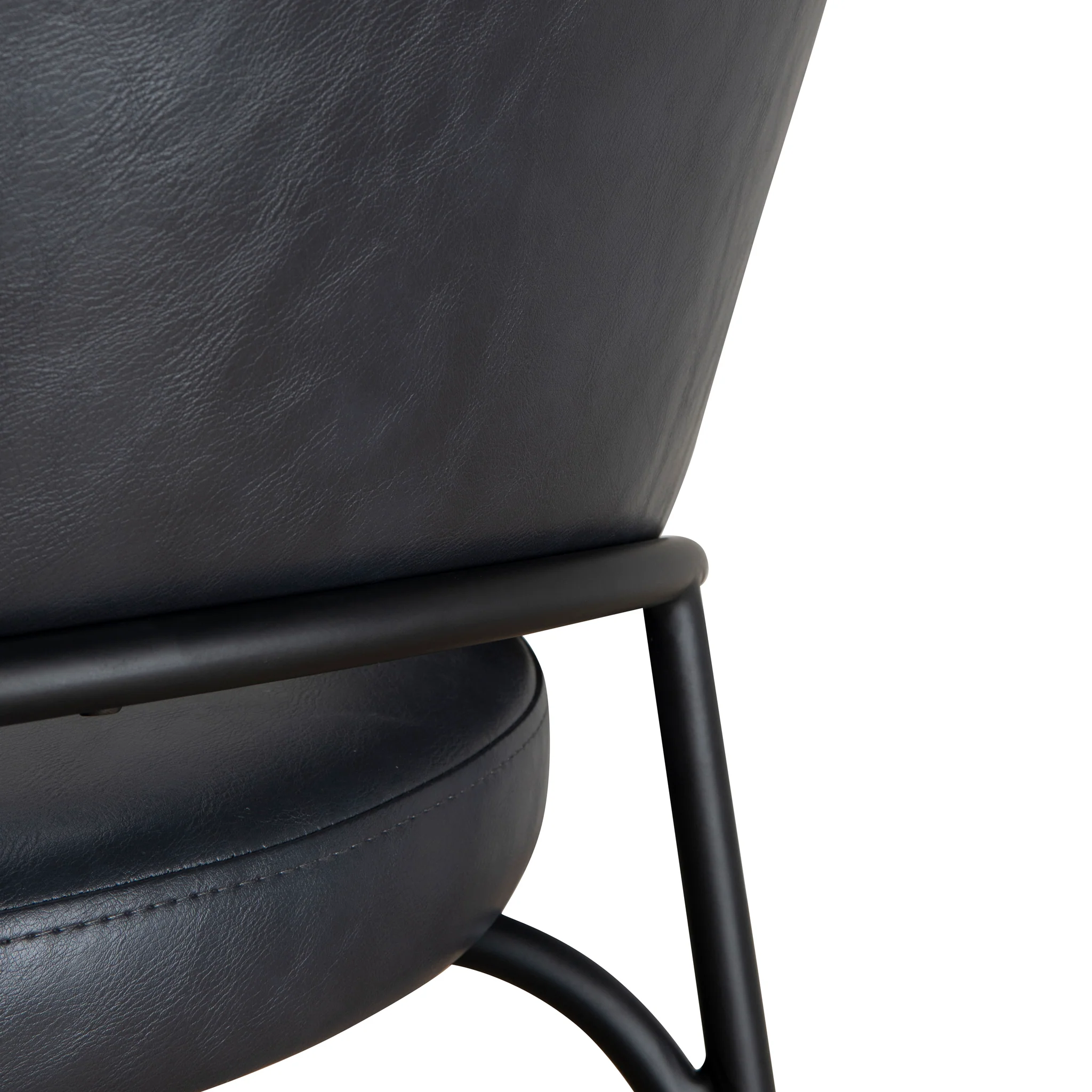 CBS10125-FH Fabric Bar Stool - Full Black (Set of 2) - Image 13