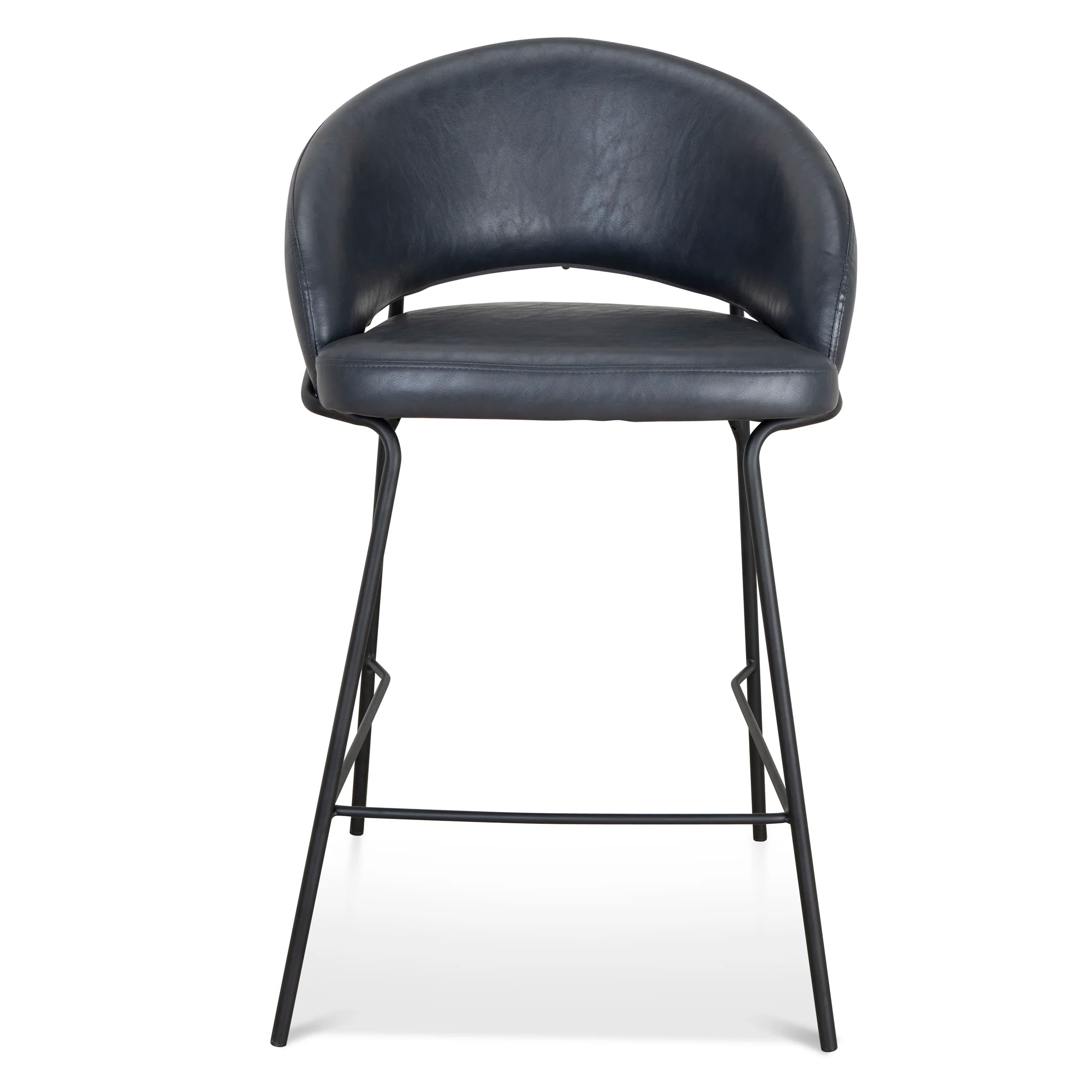 CBS10125-FH Fabric Bar Stool - Full Black (Set of 2) - Image 2