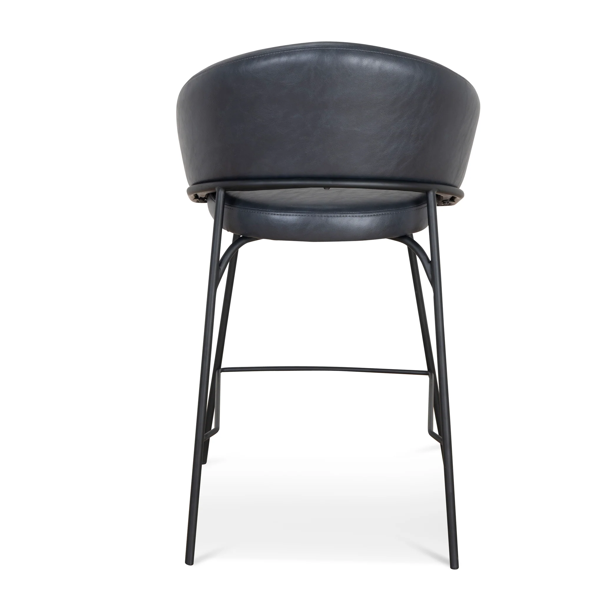 CBS10125-FH Fabric Bar Stool - Full Black (Set of 2) - Image 6