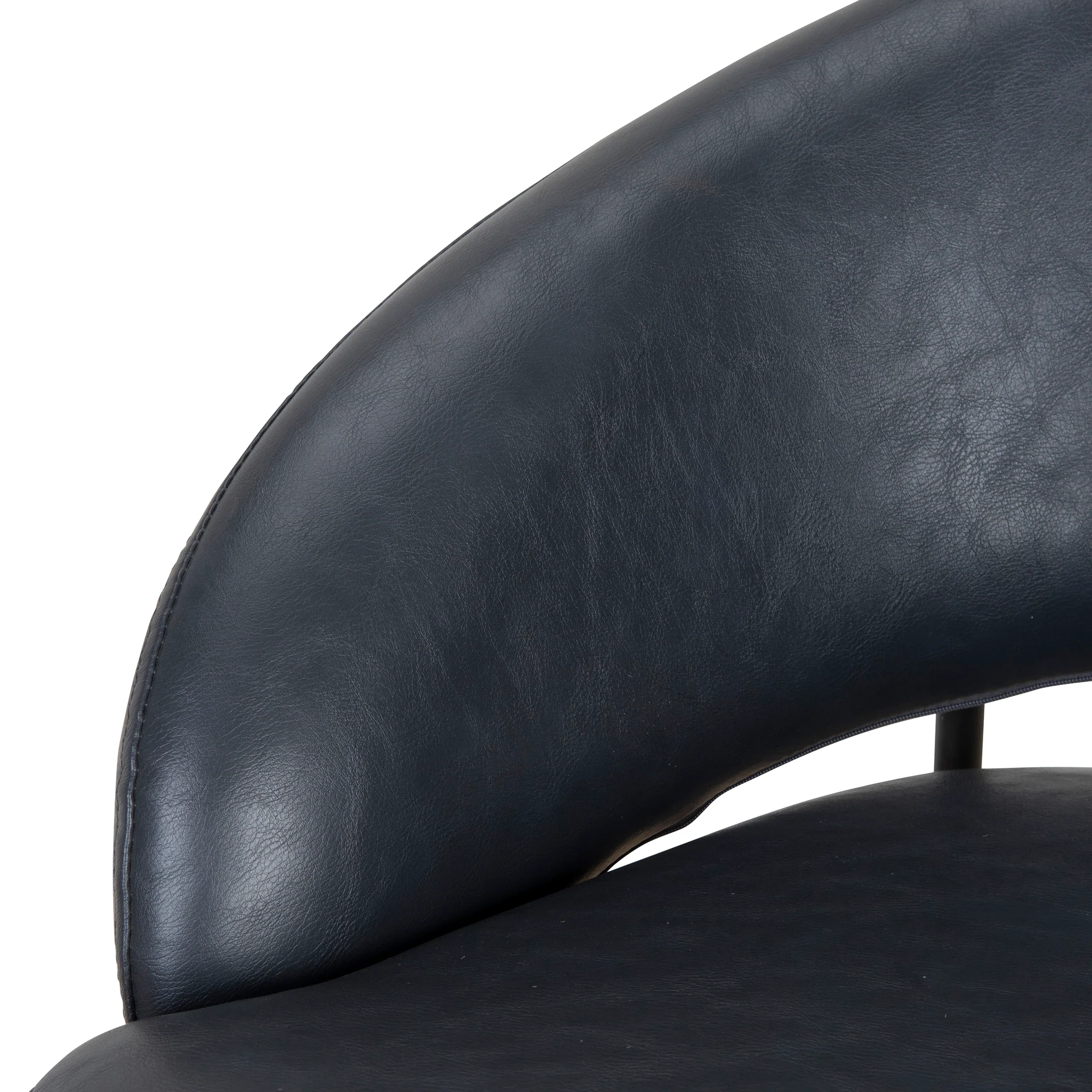 CBS10125-FH Fabric Bar Stool - Full Black (Set of 2) - Image 8