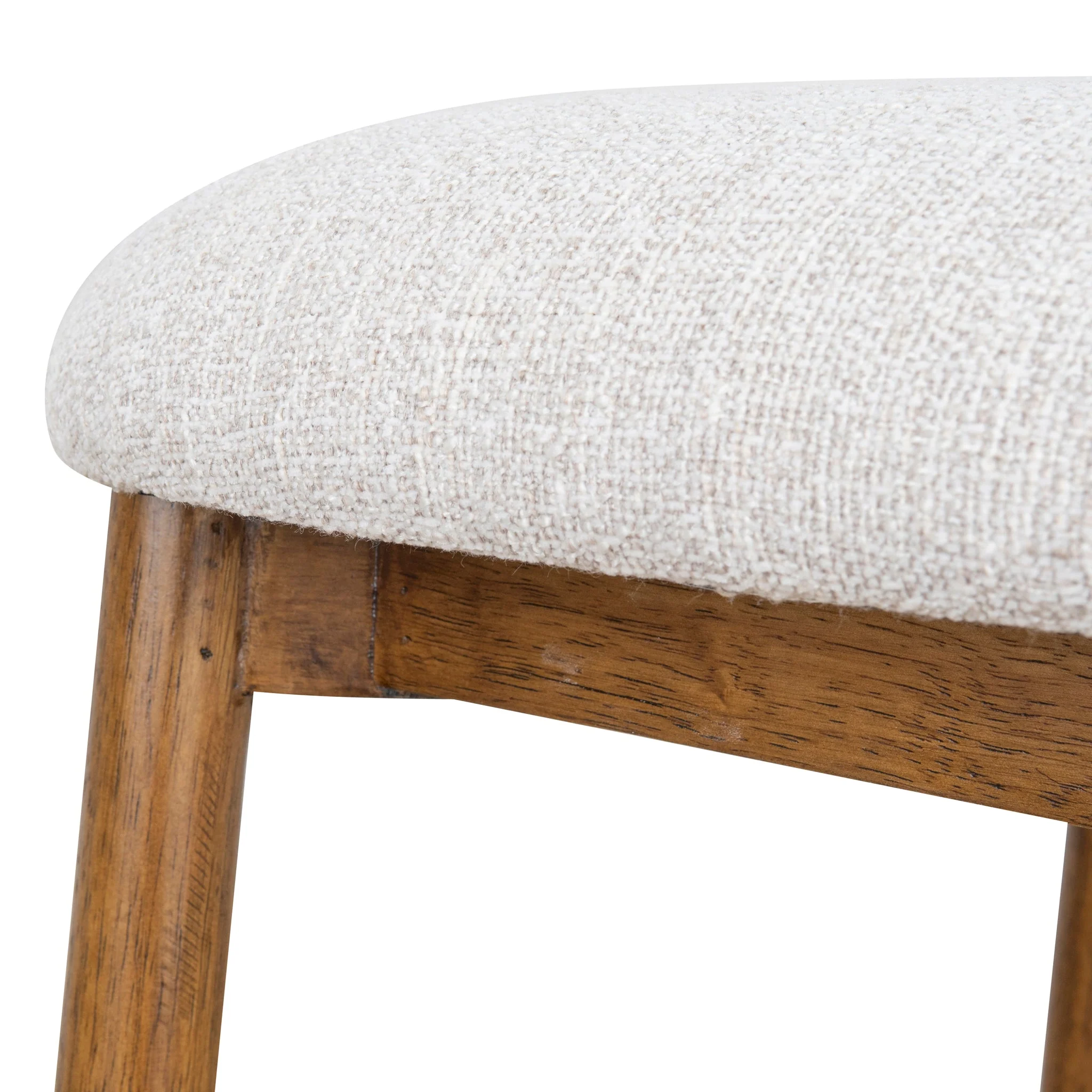 CBS10150-MY 65cm Coastal Beige Bar Stool - Walnut - Image 10