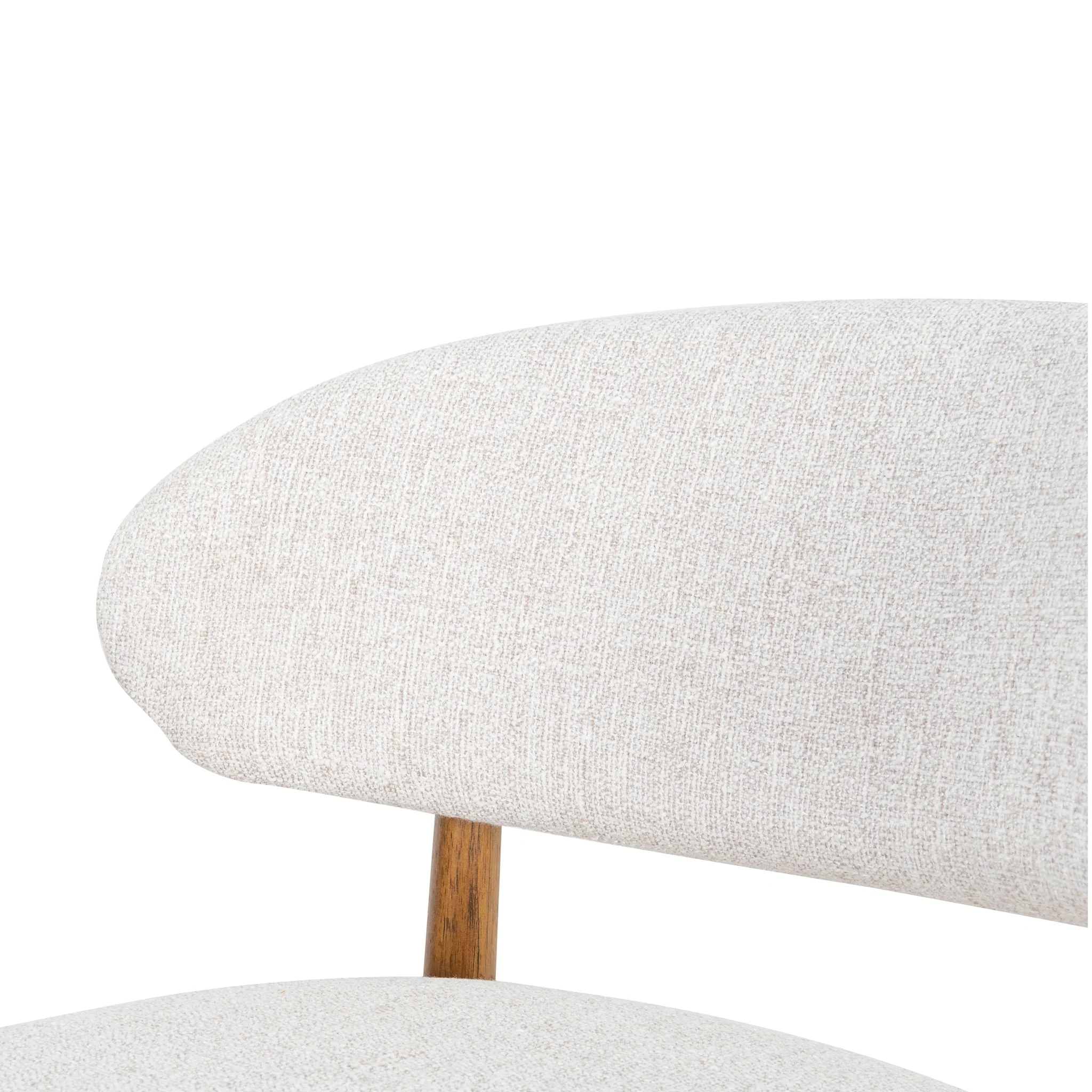 CBS10150-MY 65cm Coastal Beige Bar Stool - Walnut - Image 13