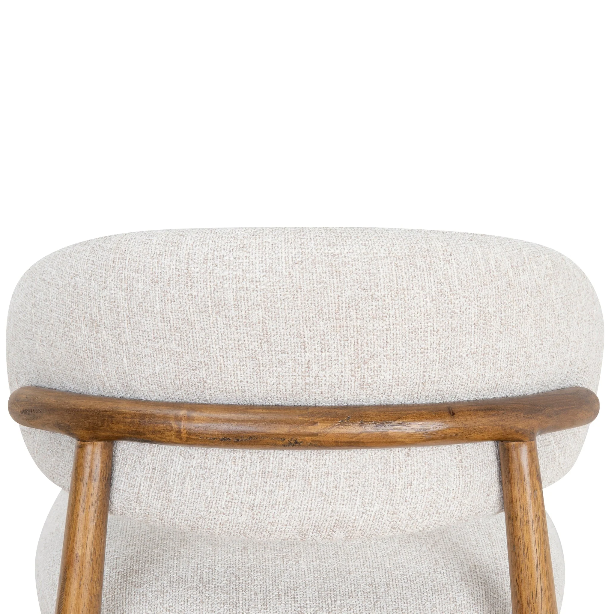 CBS10150-MY 65cm Coastal Beige Bar Stool - Walnut - Image 7
