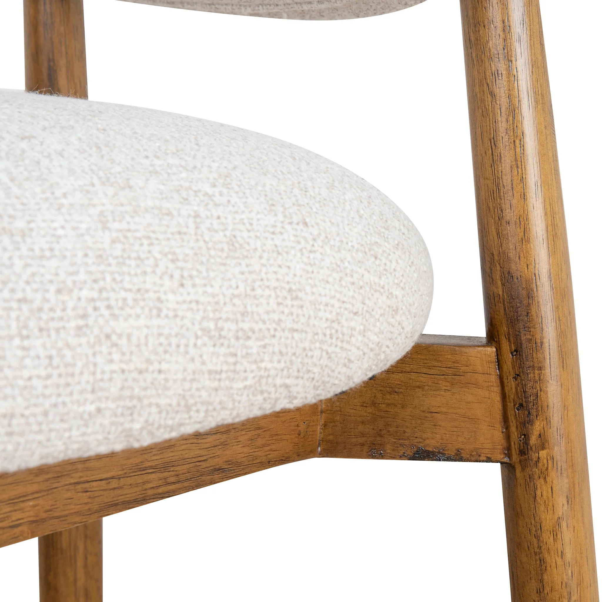 CBS10150-MY 65cm Coastal Beige Bar Stool - Walnut - Image 8