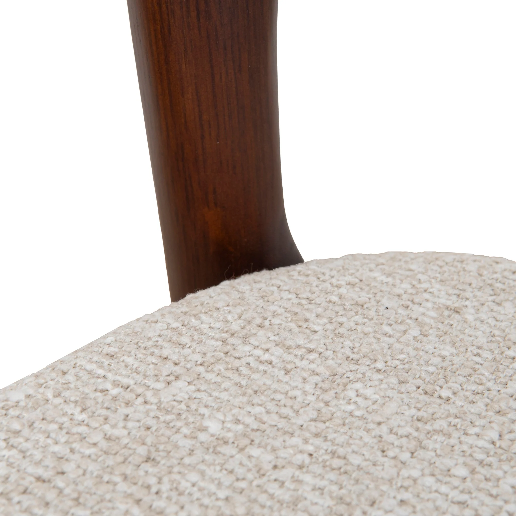 CBS10181-SD 65cm Dark Brown Bar Stool - Beige (Set of 2) - Image 8