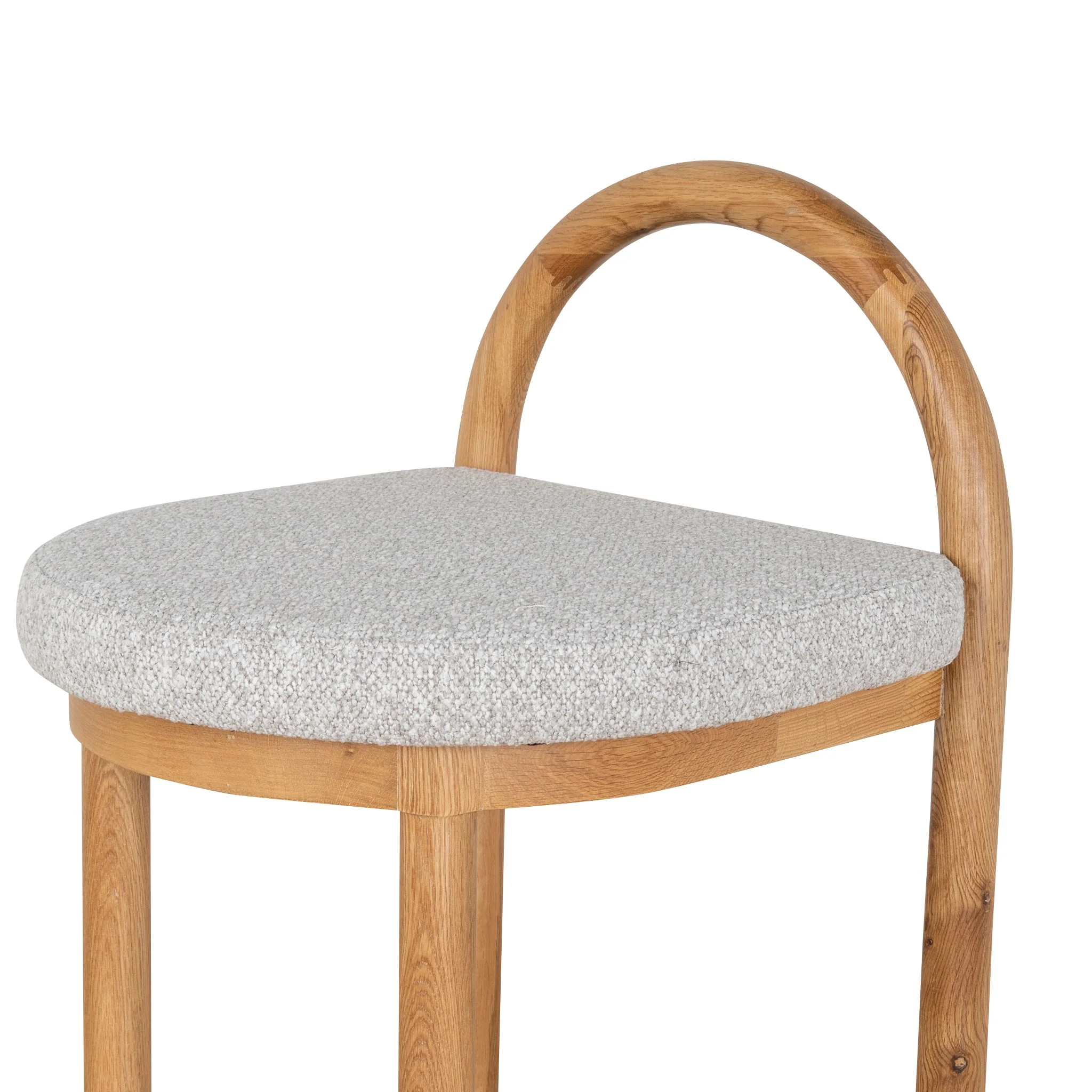 CBS10200-LJ 66cm Natural Bar Stool - Clay Grey - Image 7