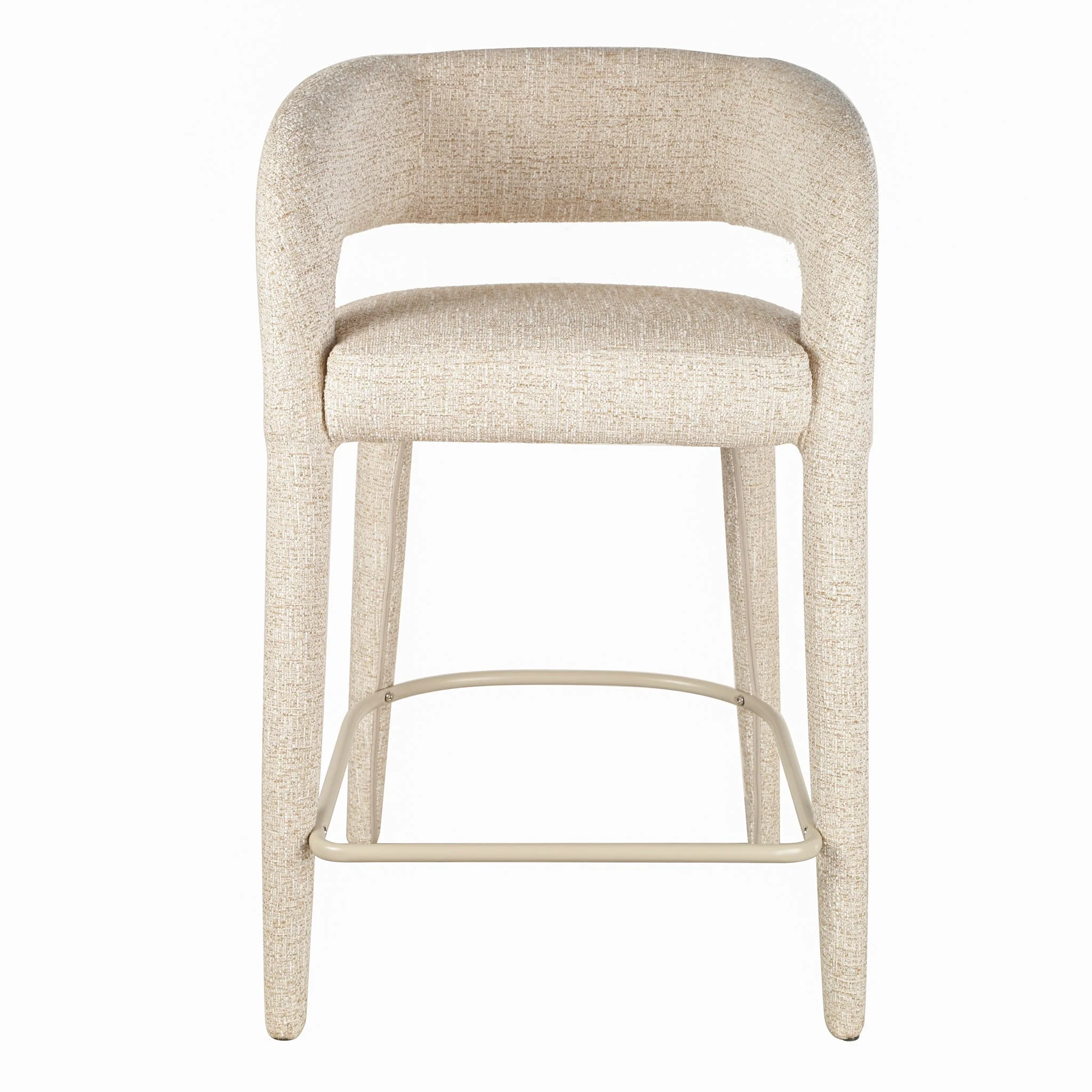 CBS10333-CI 65cm Bar Stool - Pale Beige - Image 3