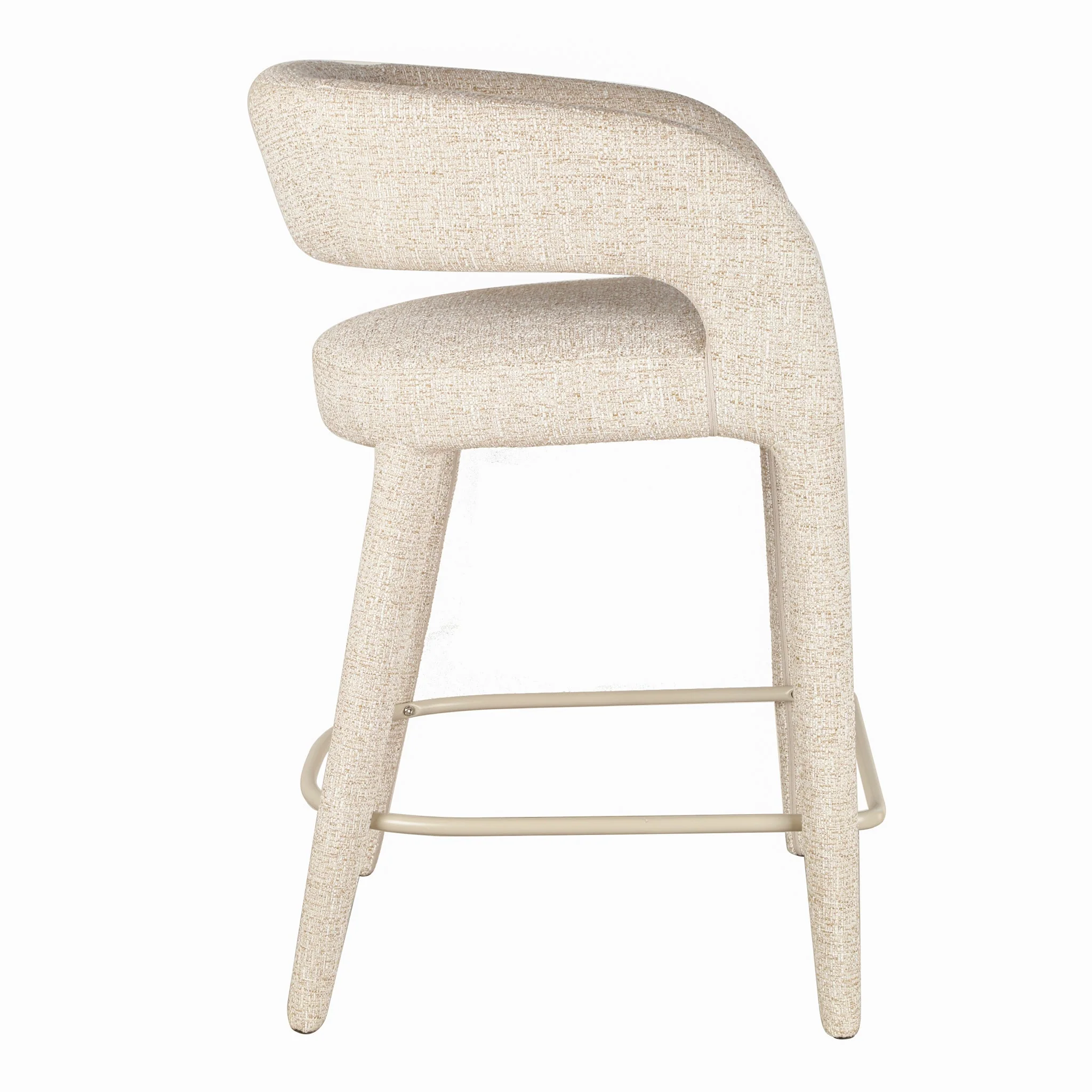 CBS10333-CI 65cm Bar Stool - Pale Beige - Image 4