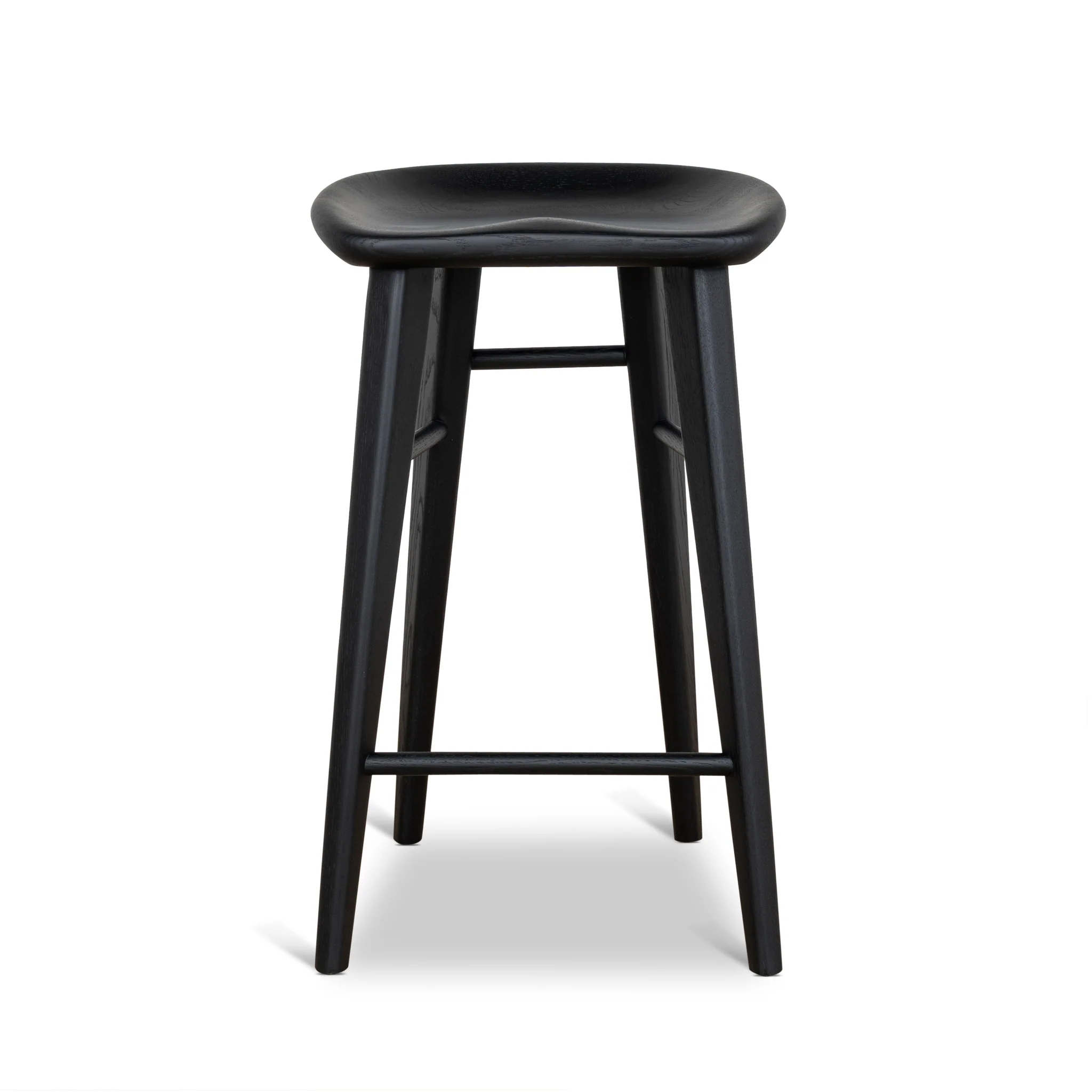 CBS10357-OW 65cm Bar Stool - Full Black - Image 2