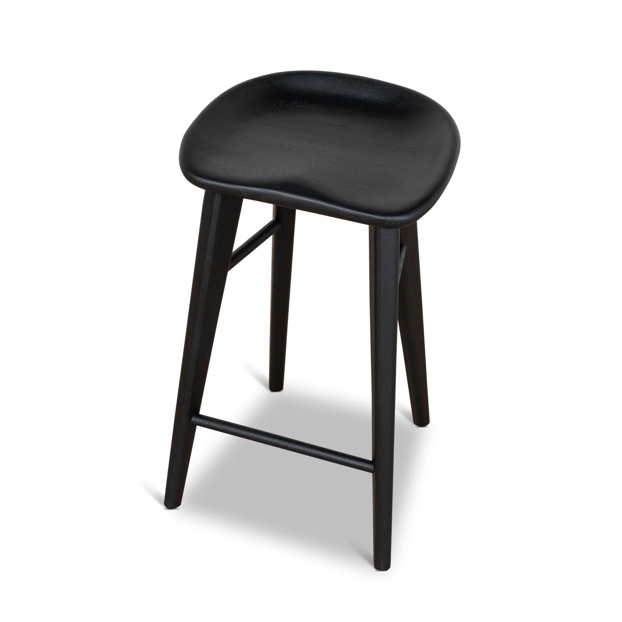 CBS10357-OW 65cm Bar Stool - Full Black - Image 3