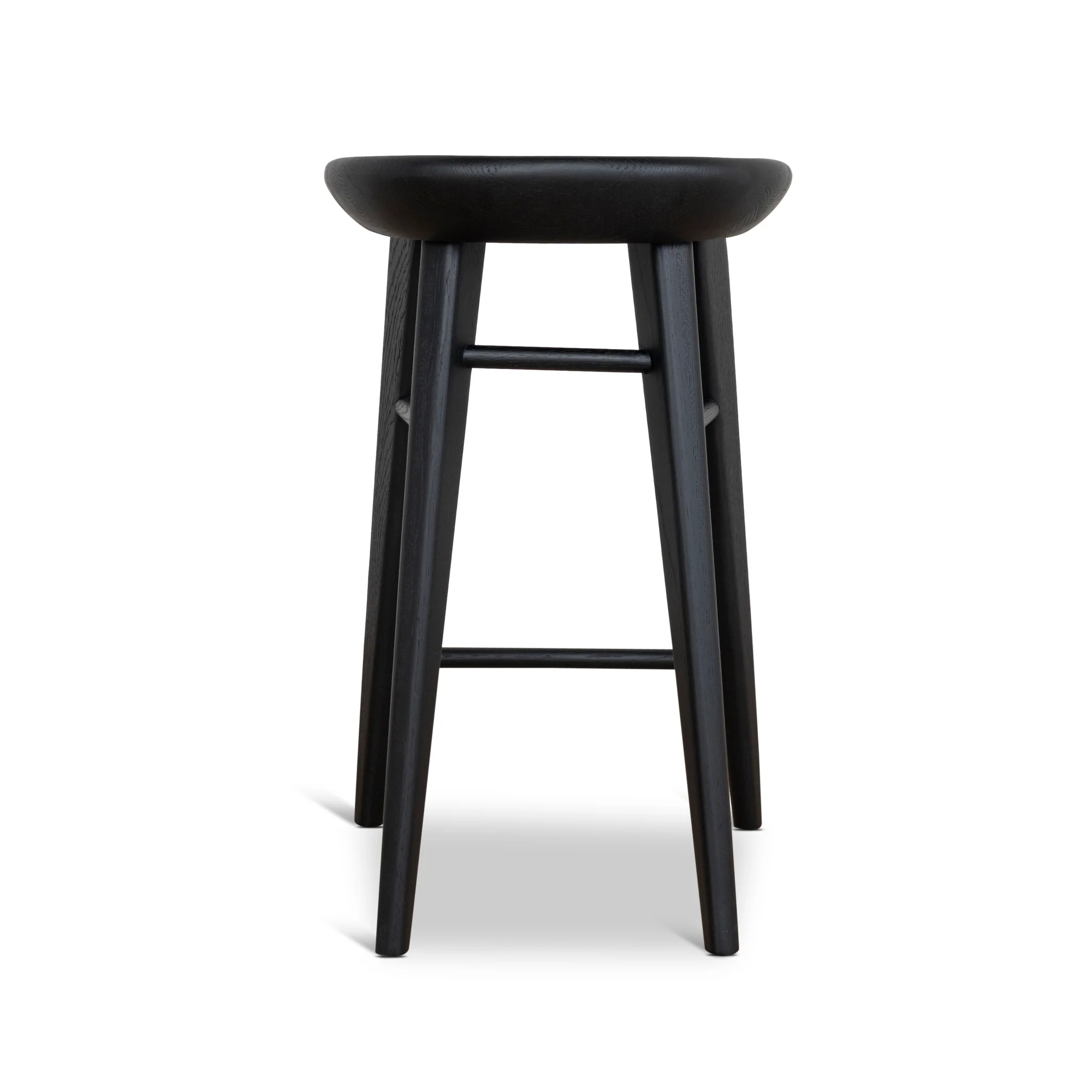 CBS10357-OW 65cm Bar Stool - Full Black - Image 4