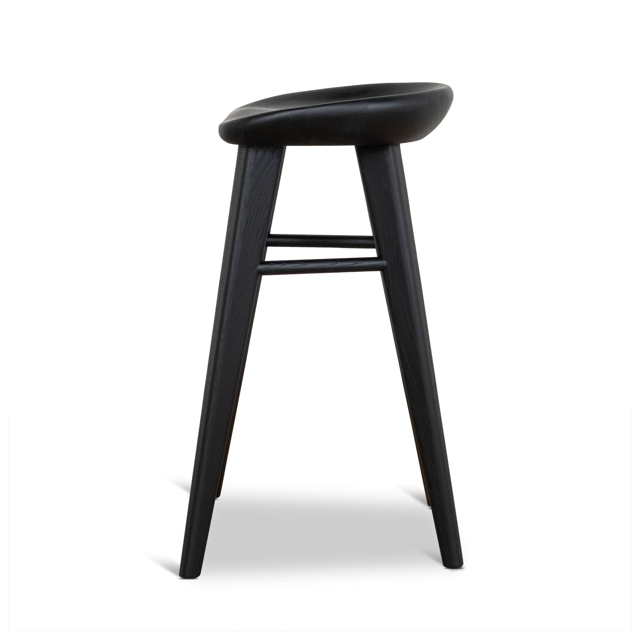 CBS10357-OW 65cm Bar Stool - Full Black - Image 5