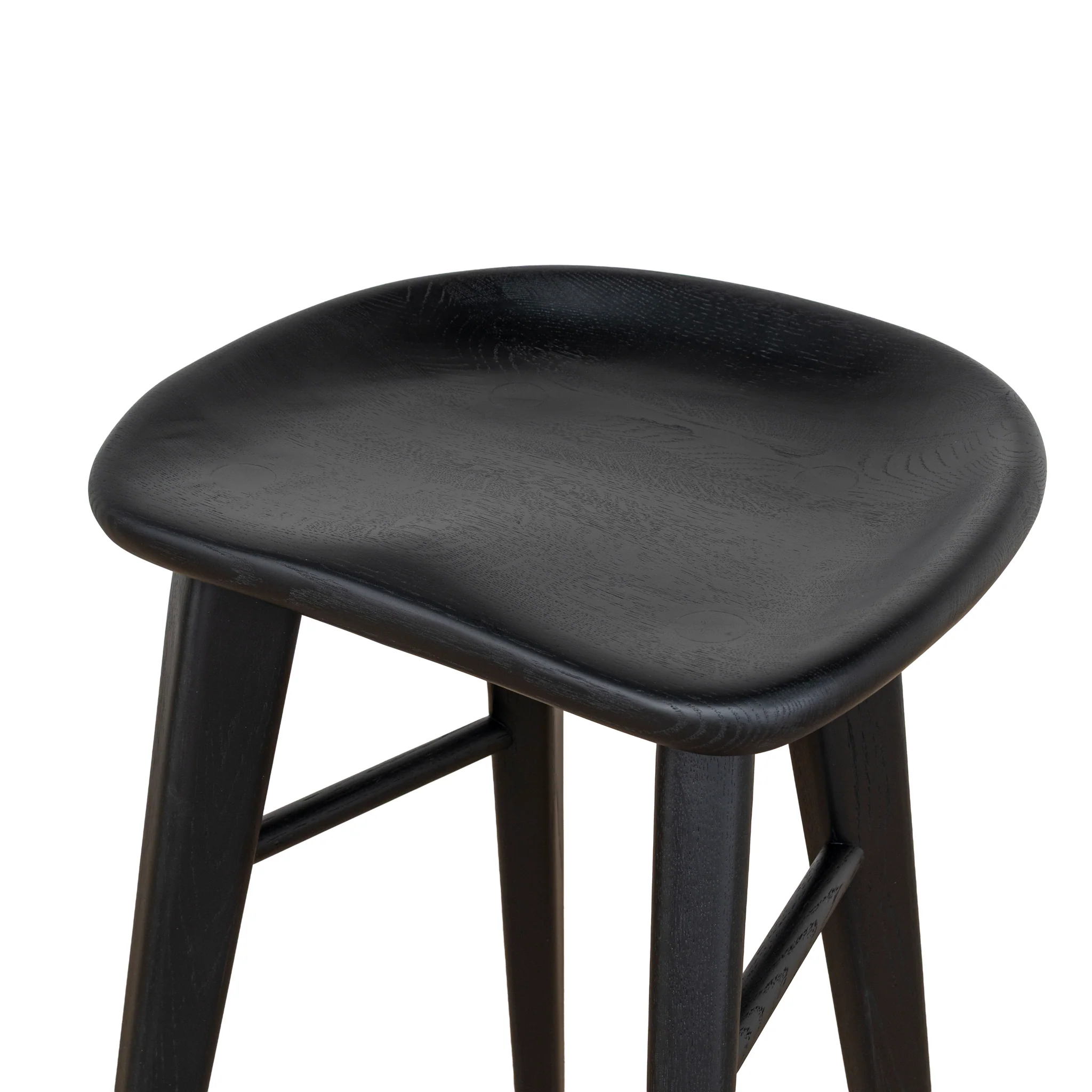 CBS10357-OW 65cm Bar Stool - Full Black - Image 6