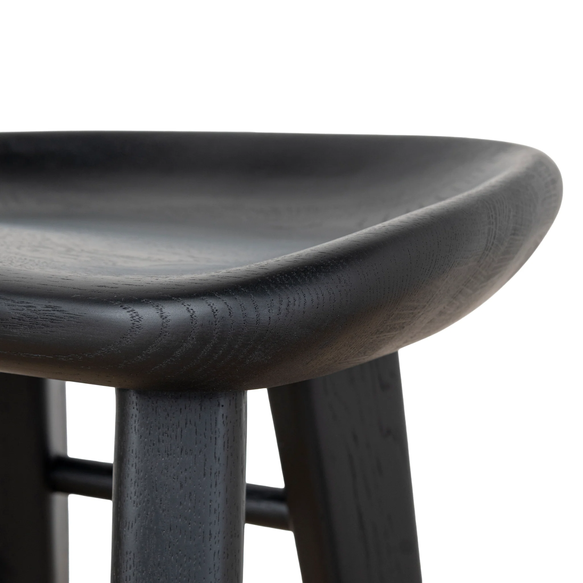 CBS10357-OW 65cm Bar Stool - Full Black - Image 7