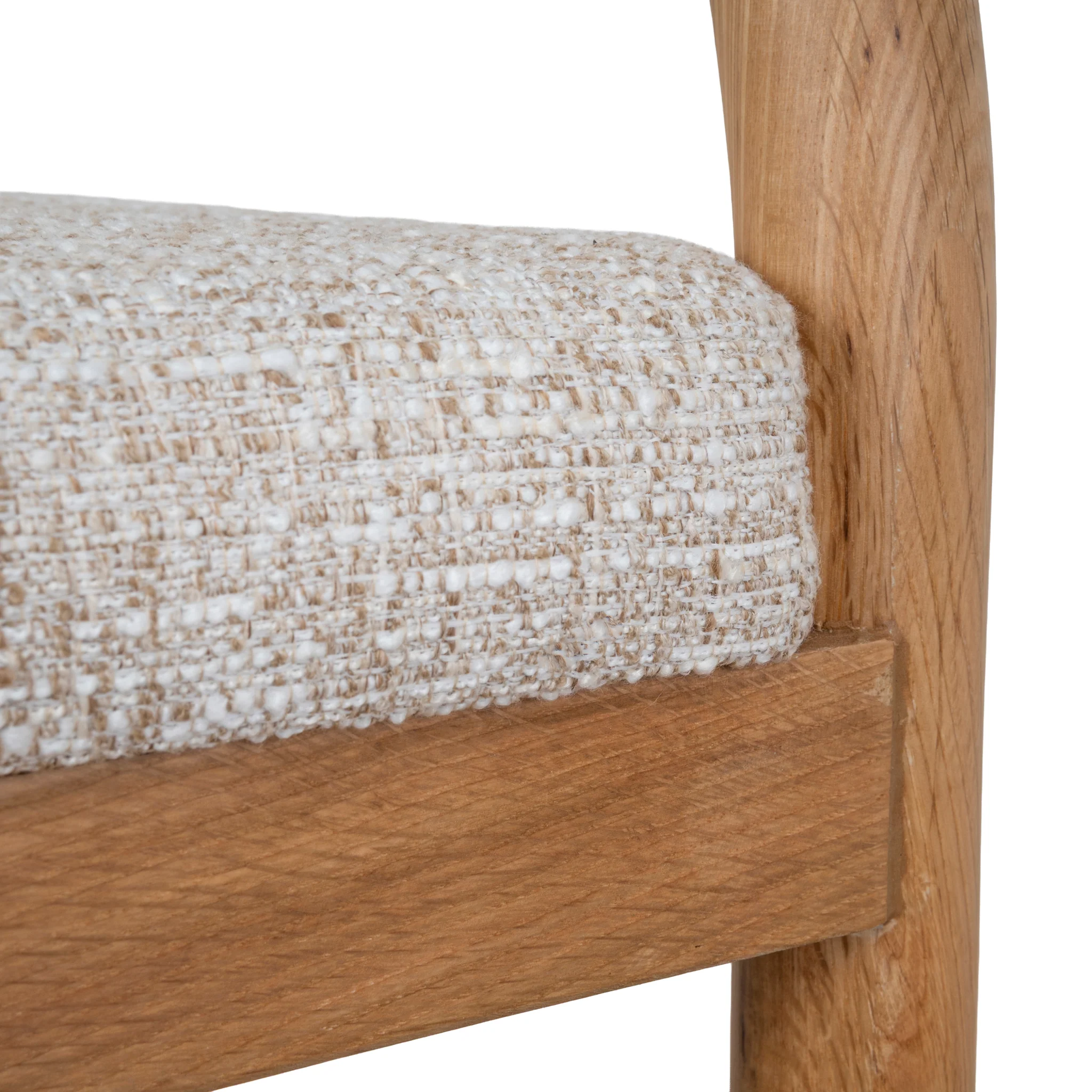 CBS10422-LJ 66cm Natural Bar Stool - Pale Beige - Image 10