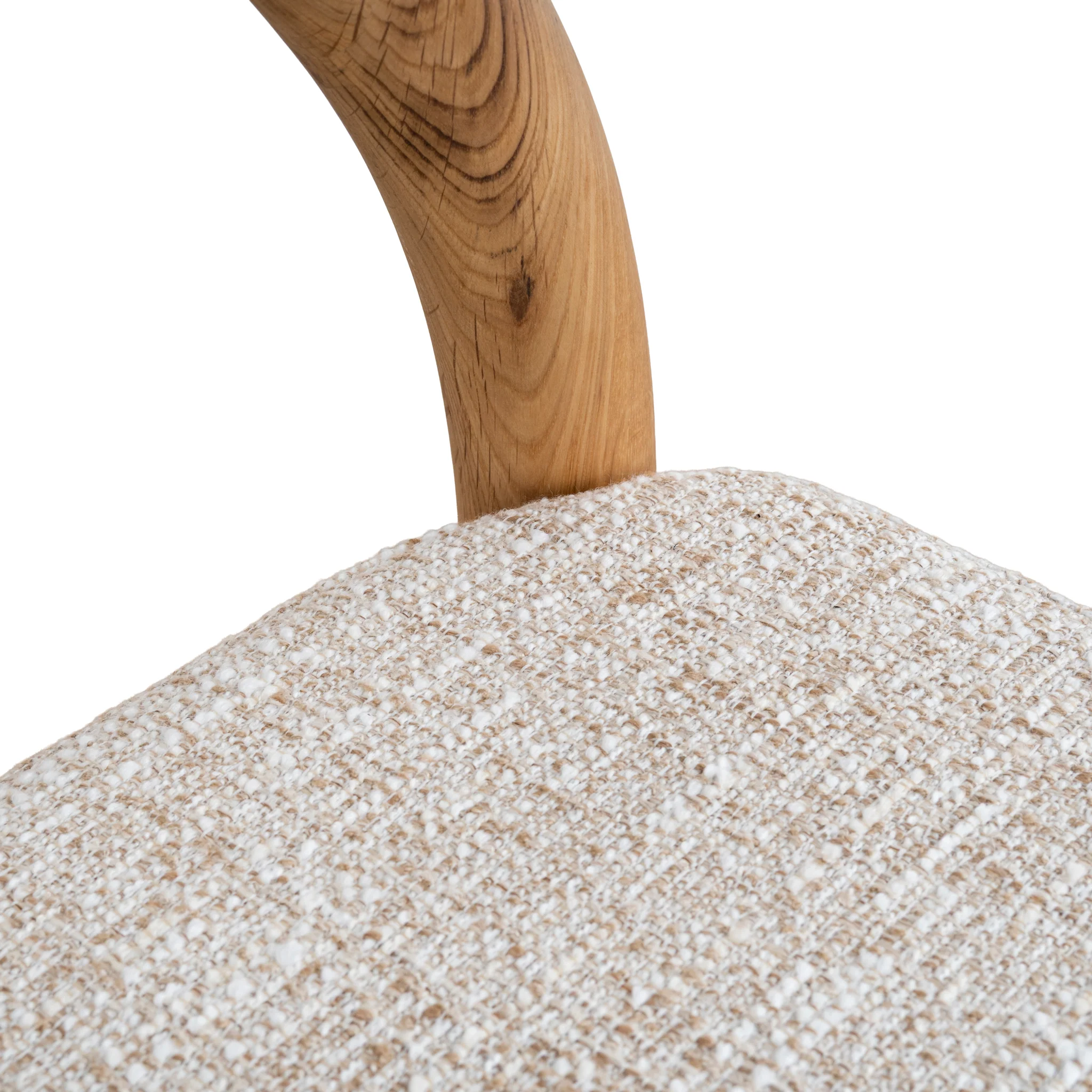 CBS10422-LJ 66cm Natural Bar Stool - Pale Beige - Image 11