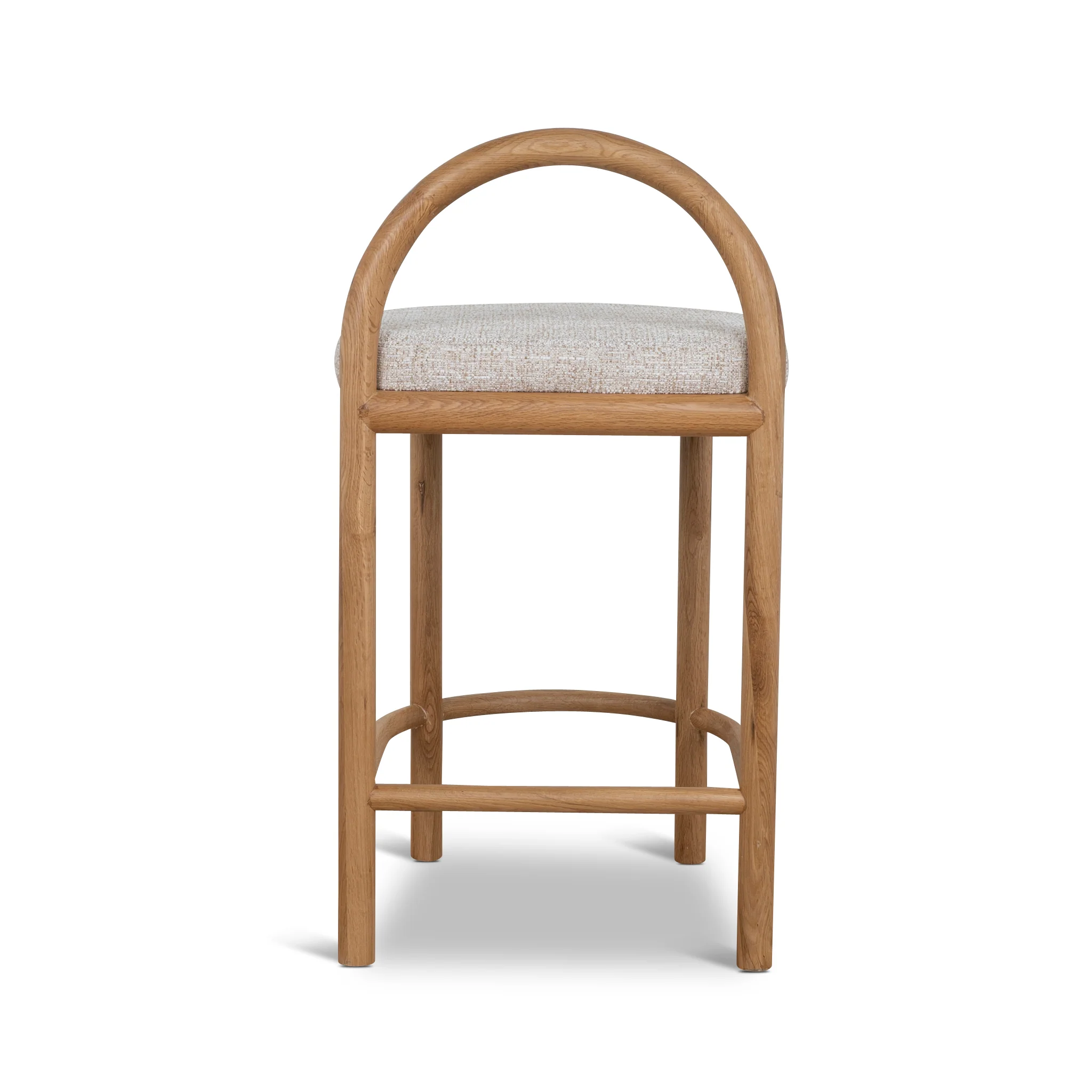 CBS10422-LJ 66cm Natural Bar Stool - Pale Beige - Image 5
