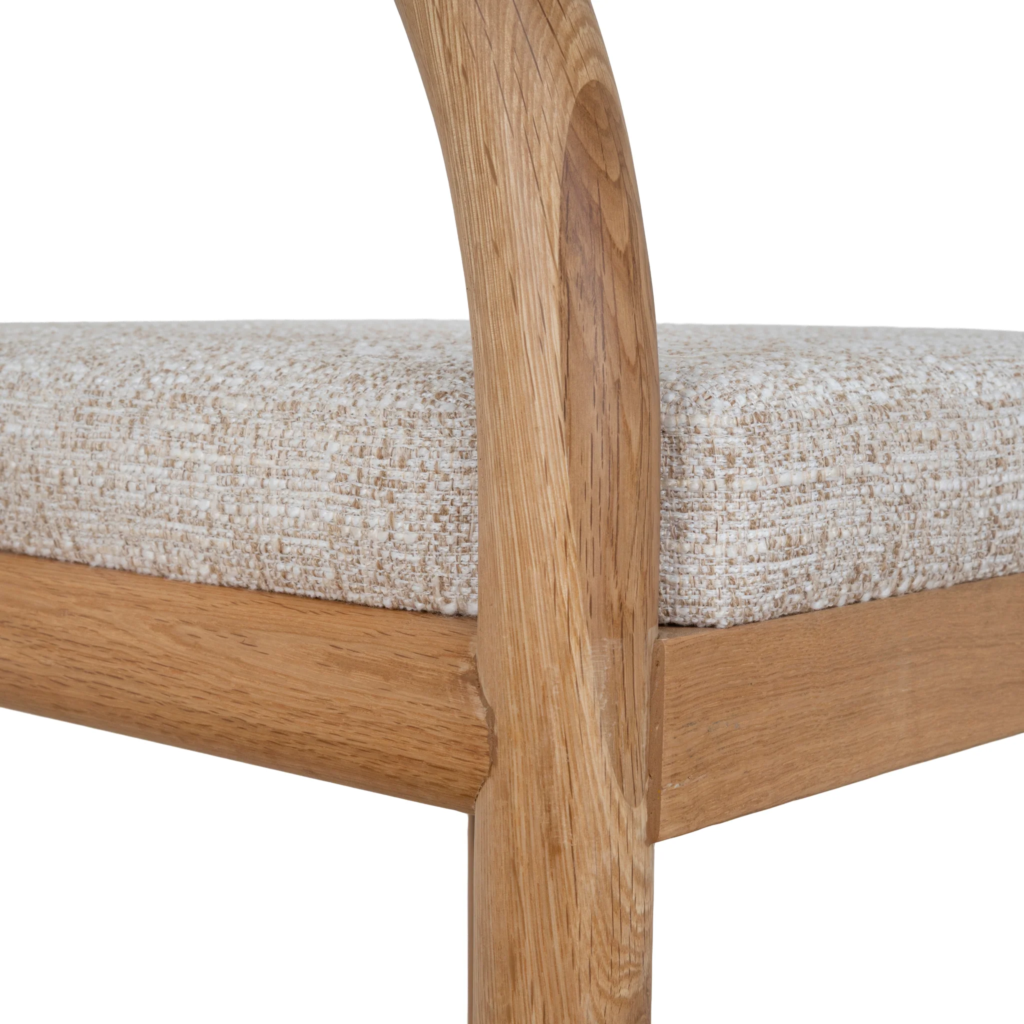 CBS10422-LJ 66cm Natural Bar Stool - Pale Beige - Image 8