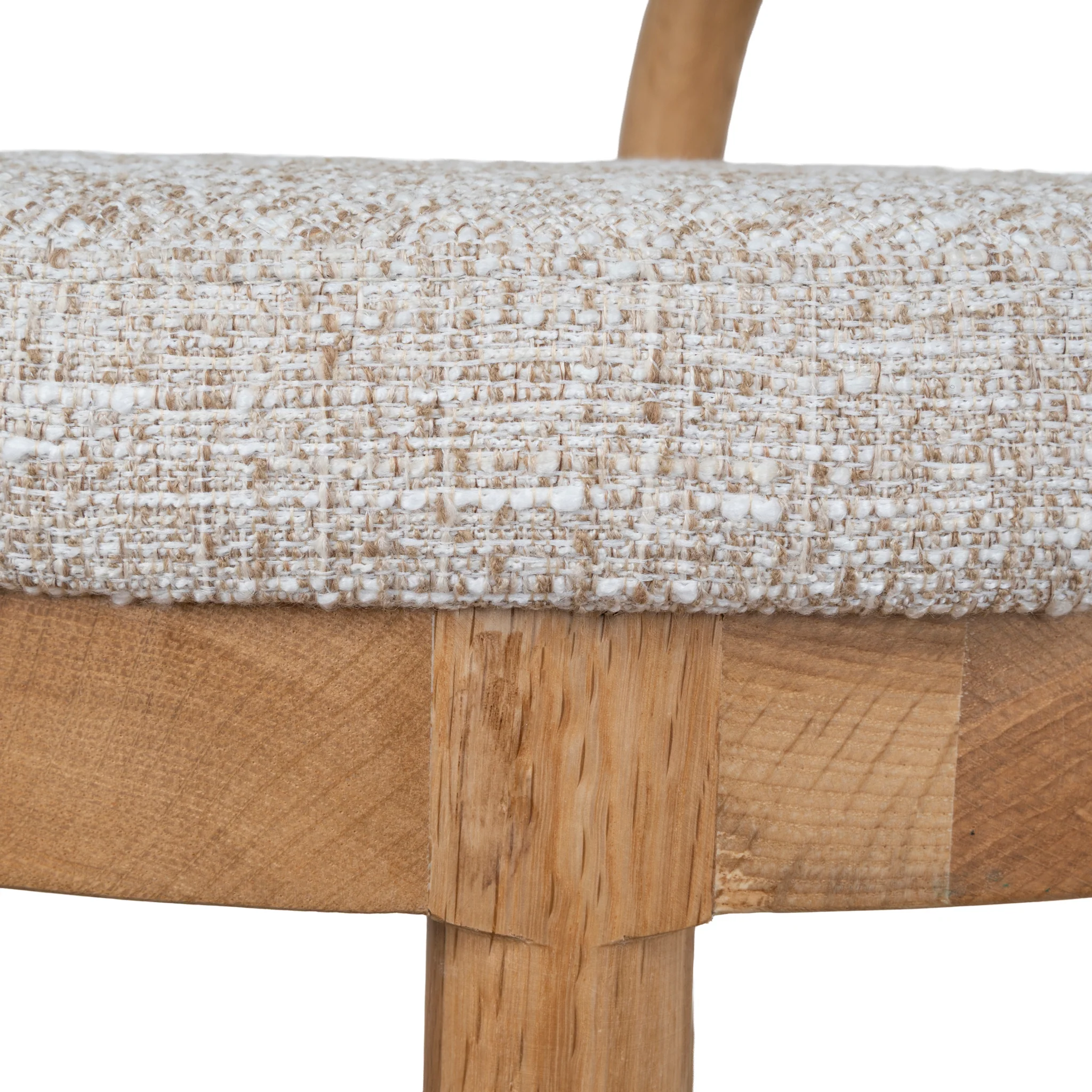 CBS10422-LJ 66cm Natural Bar Stool - Pale Beige - Image 9