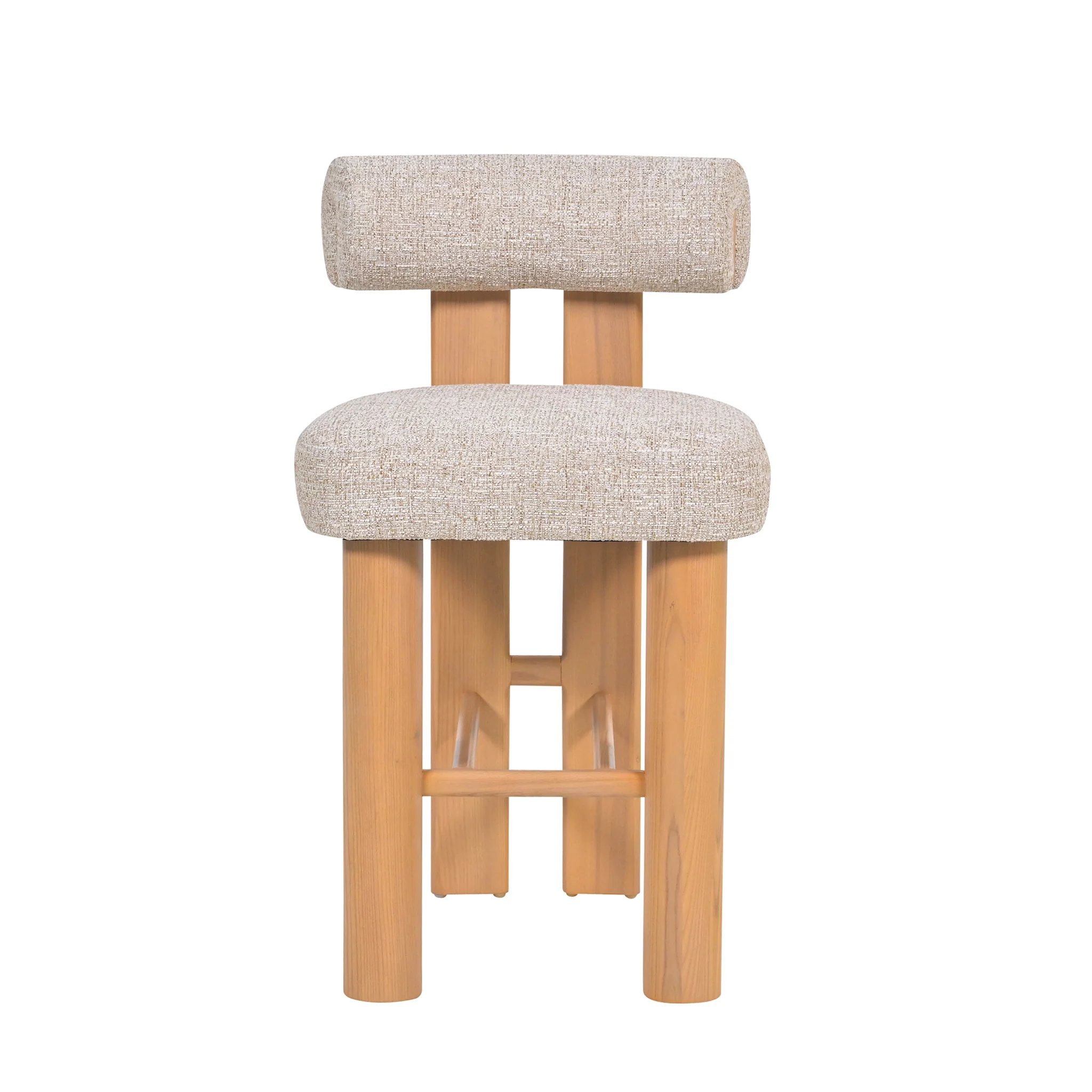 CBS10481-OLS Natural Barstool - Pale Beige (Set of 2) - Image 2