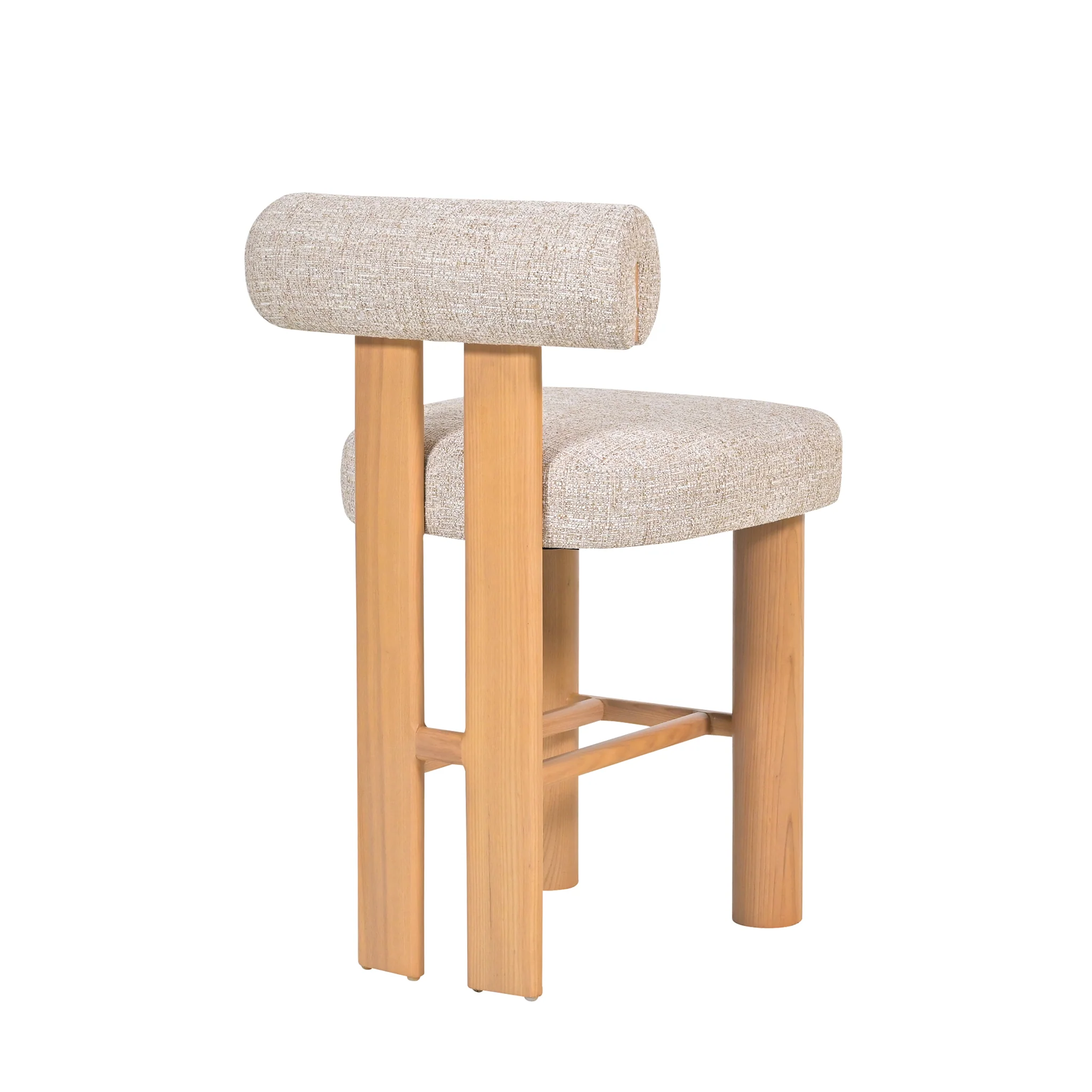 CBS10481-OLS Natural Barstool - Pale Beige (Set of 2) - Image 5