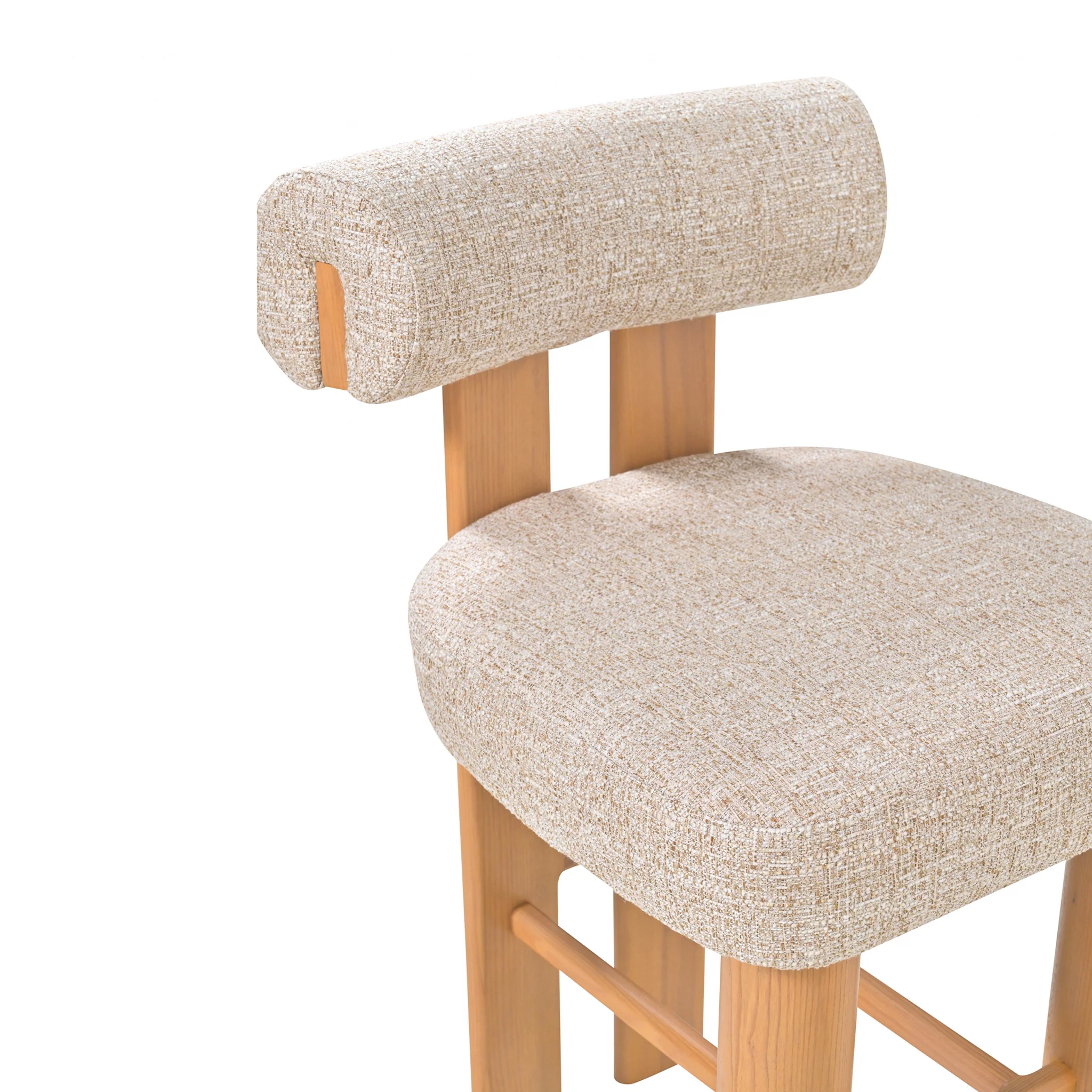 CBS10481-OLS Natural Barstool - Pale Beige (Set of 2) - Image 7