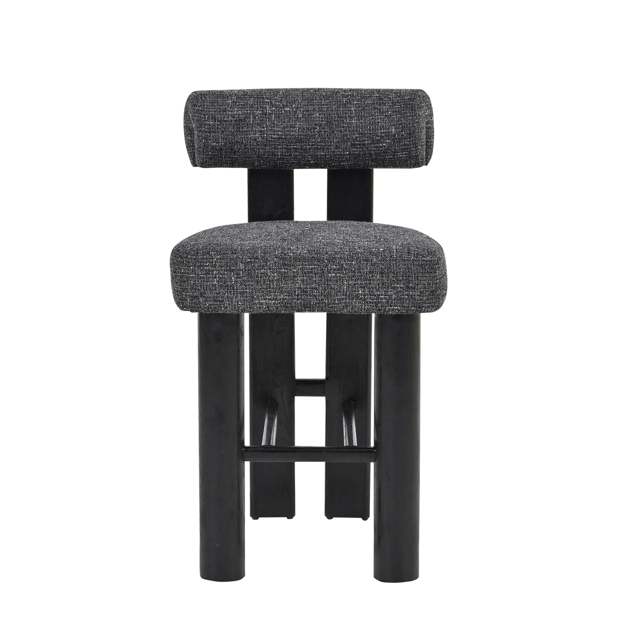 CBS10524-OLS Black Barstool - Field Charcoal (Set of 2) - Image 2