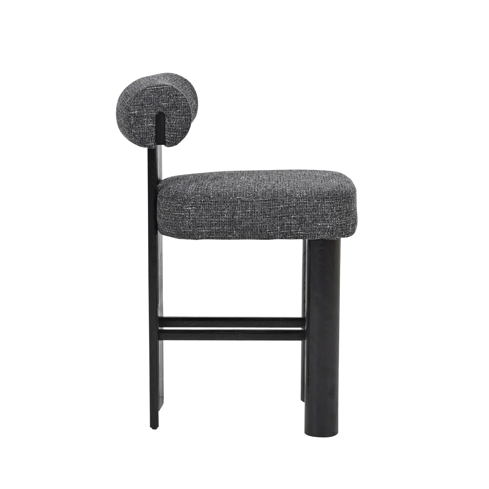 CBS10524-OLS Black Barstool - Field Charcoal (Set of 2) - Image 4