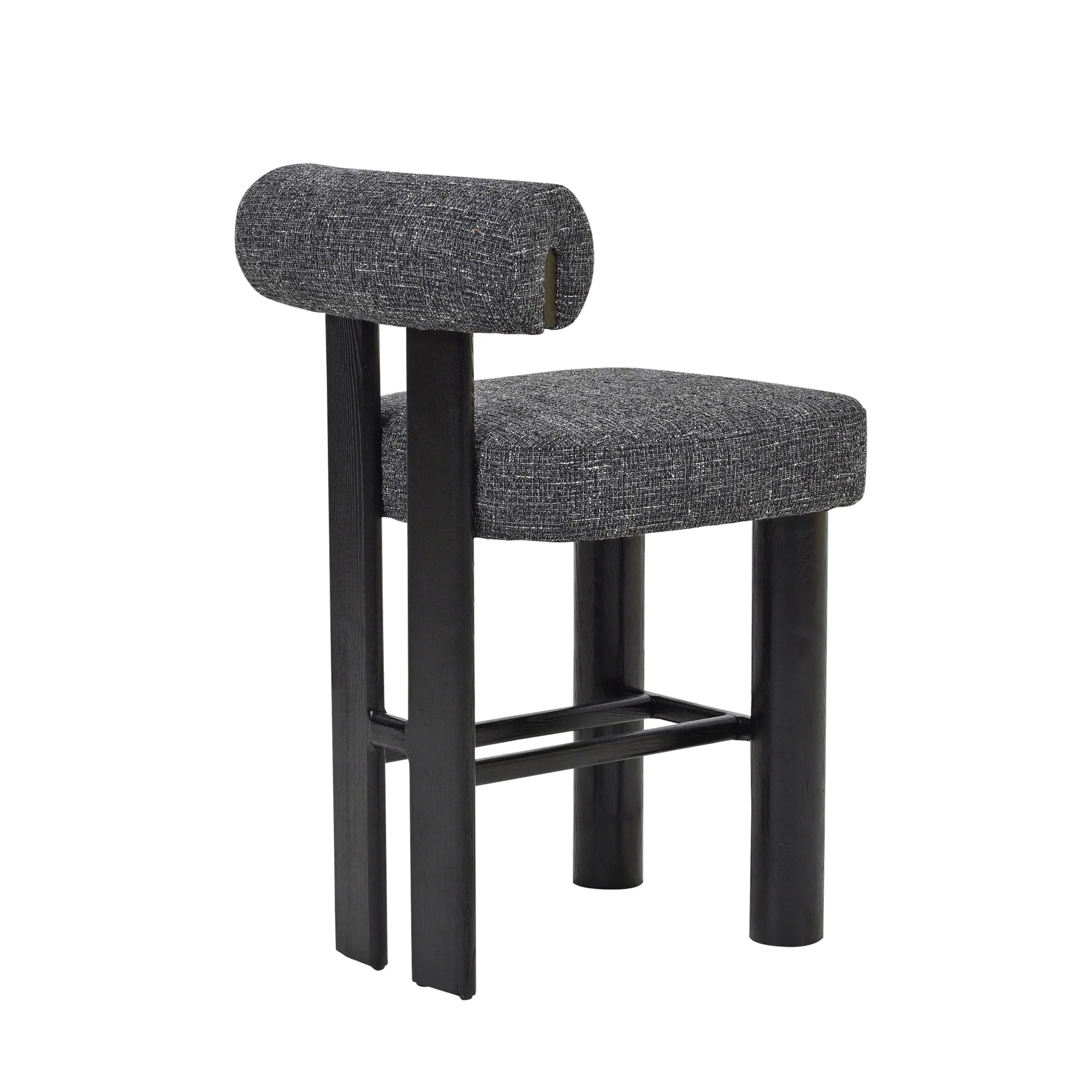 CBS10524-OLS Black Barstool - Field Charcoal (Set of 2) - Image 5