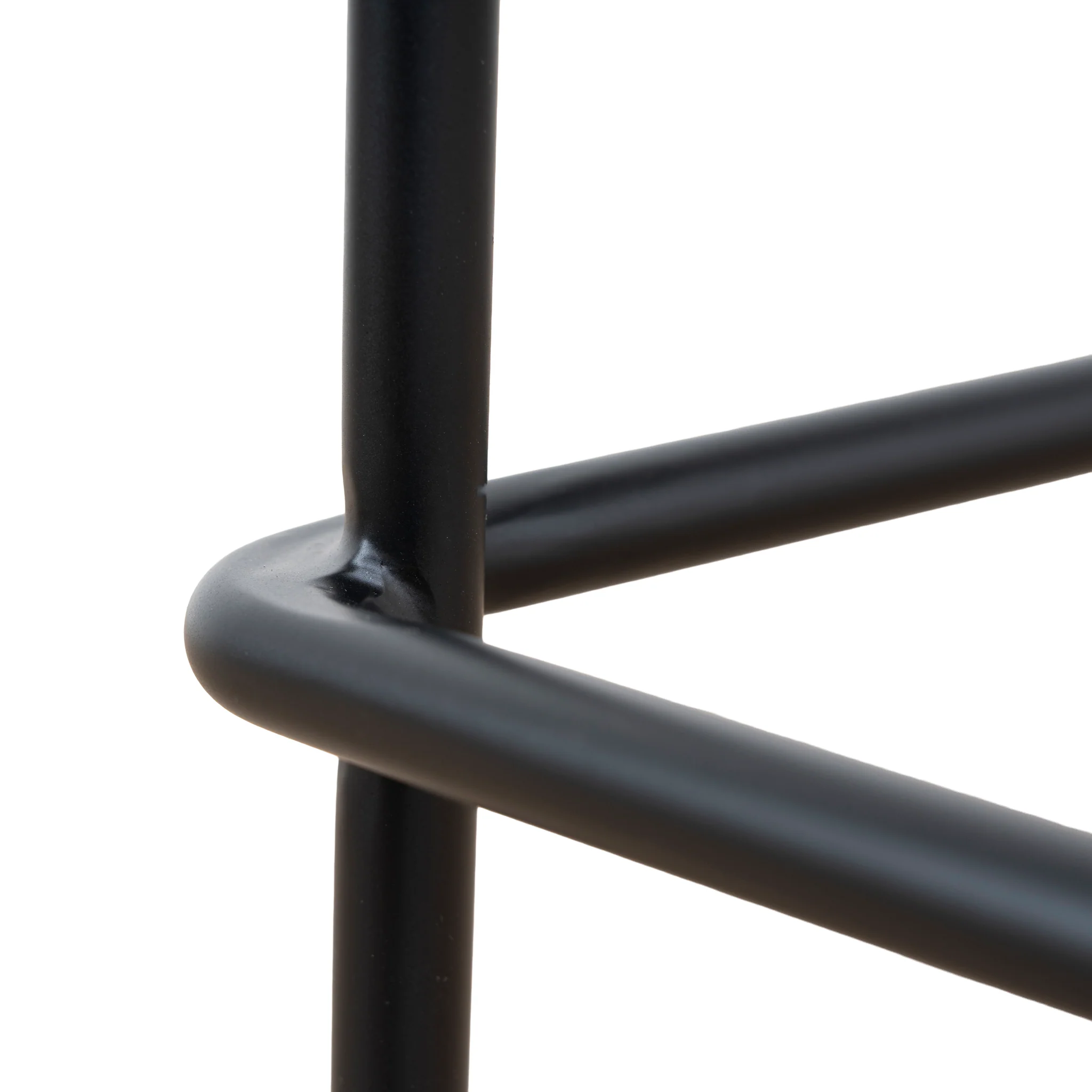 CBS10534-SU 65cm Matte Black Bar Stool - Walnut - Image 11