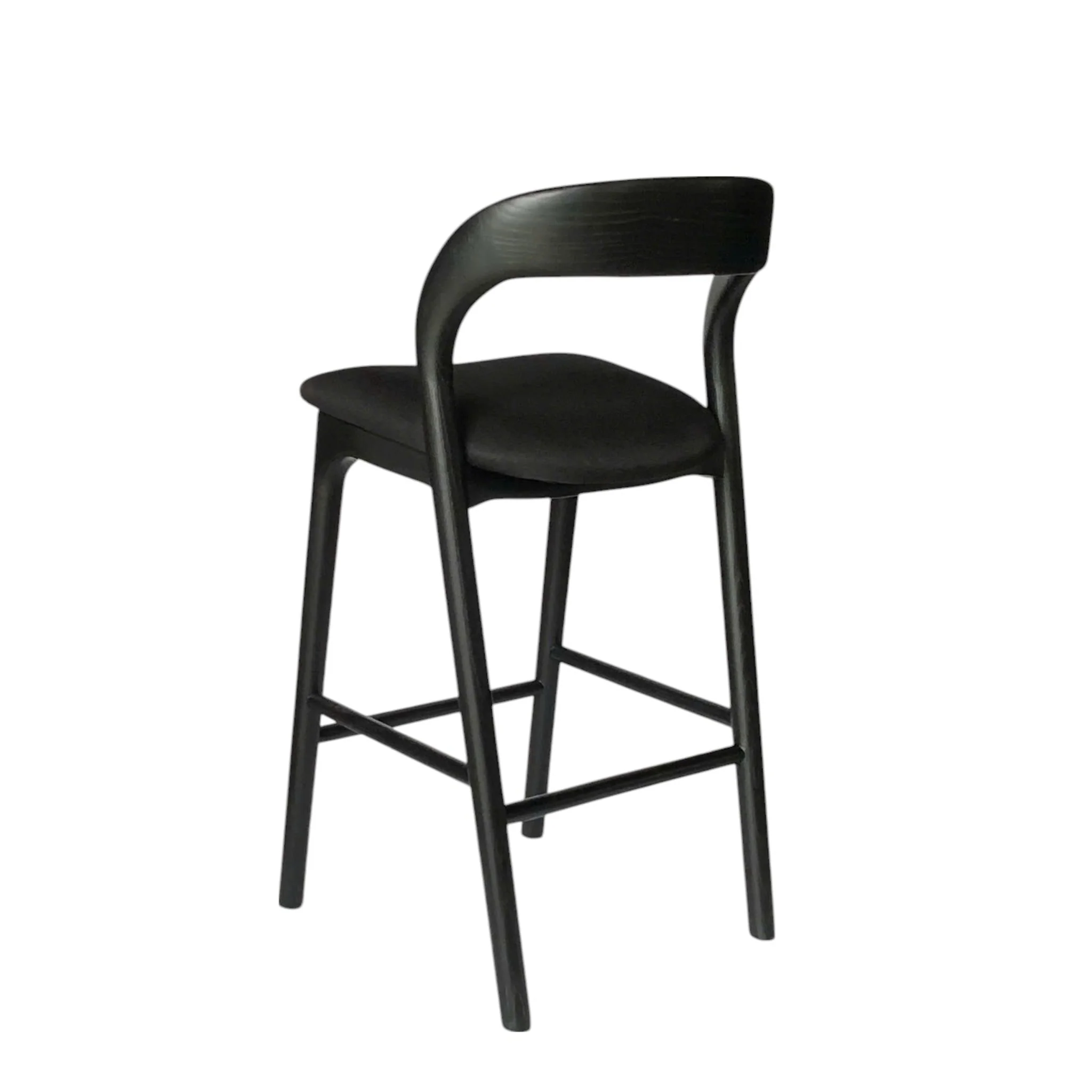 CBS10568-NX 65cm Bar Stool - Full Black - Image 4