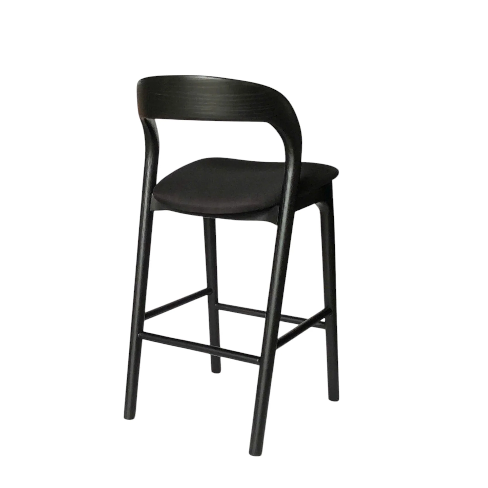 CBS10568-NX 65cm Bar Stool - Full Black - Image 6