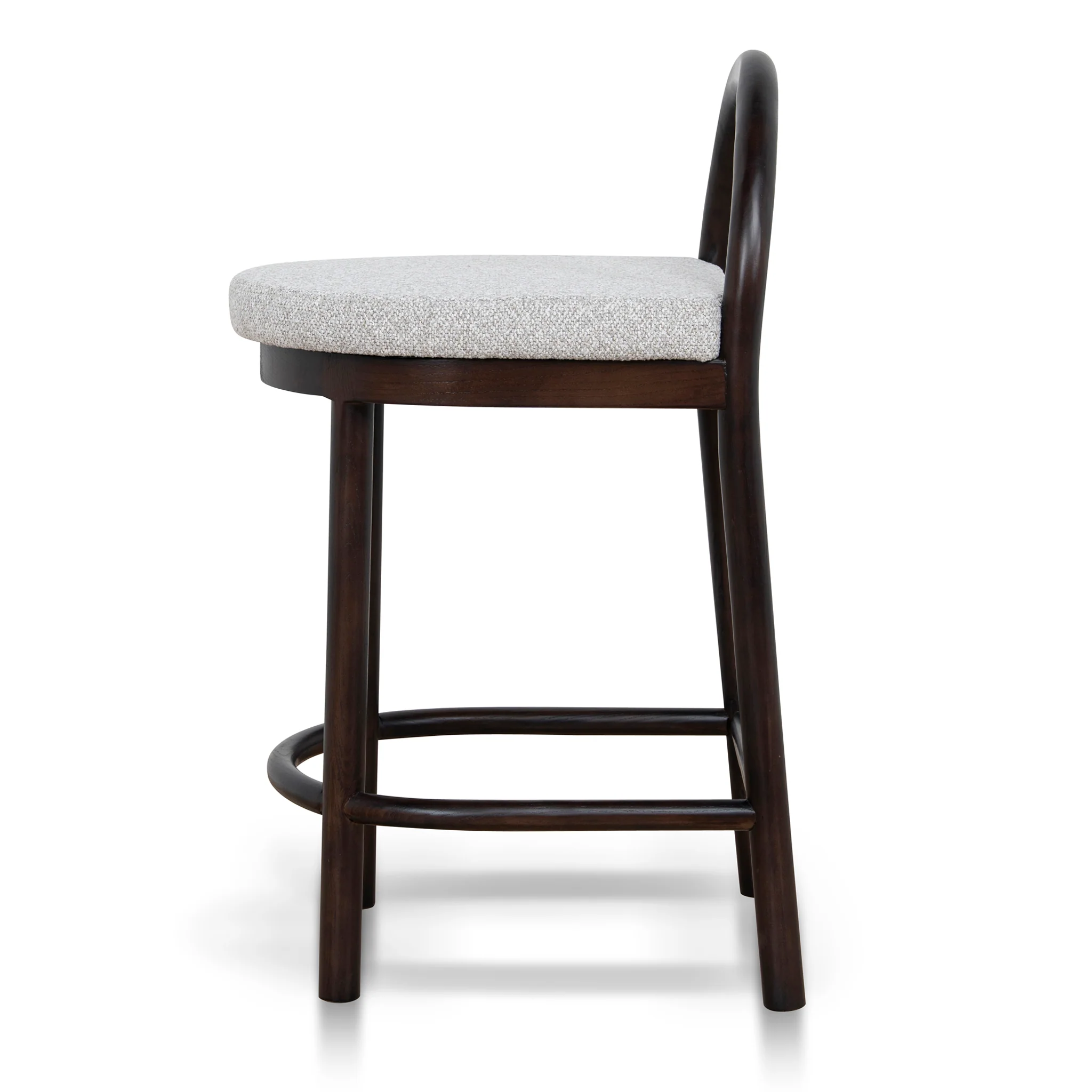CBS12108-LJ 66cm Brown Bar Stool - Clay Grey - Image 3