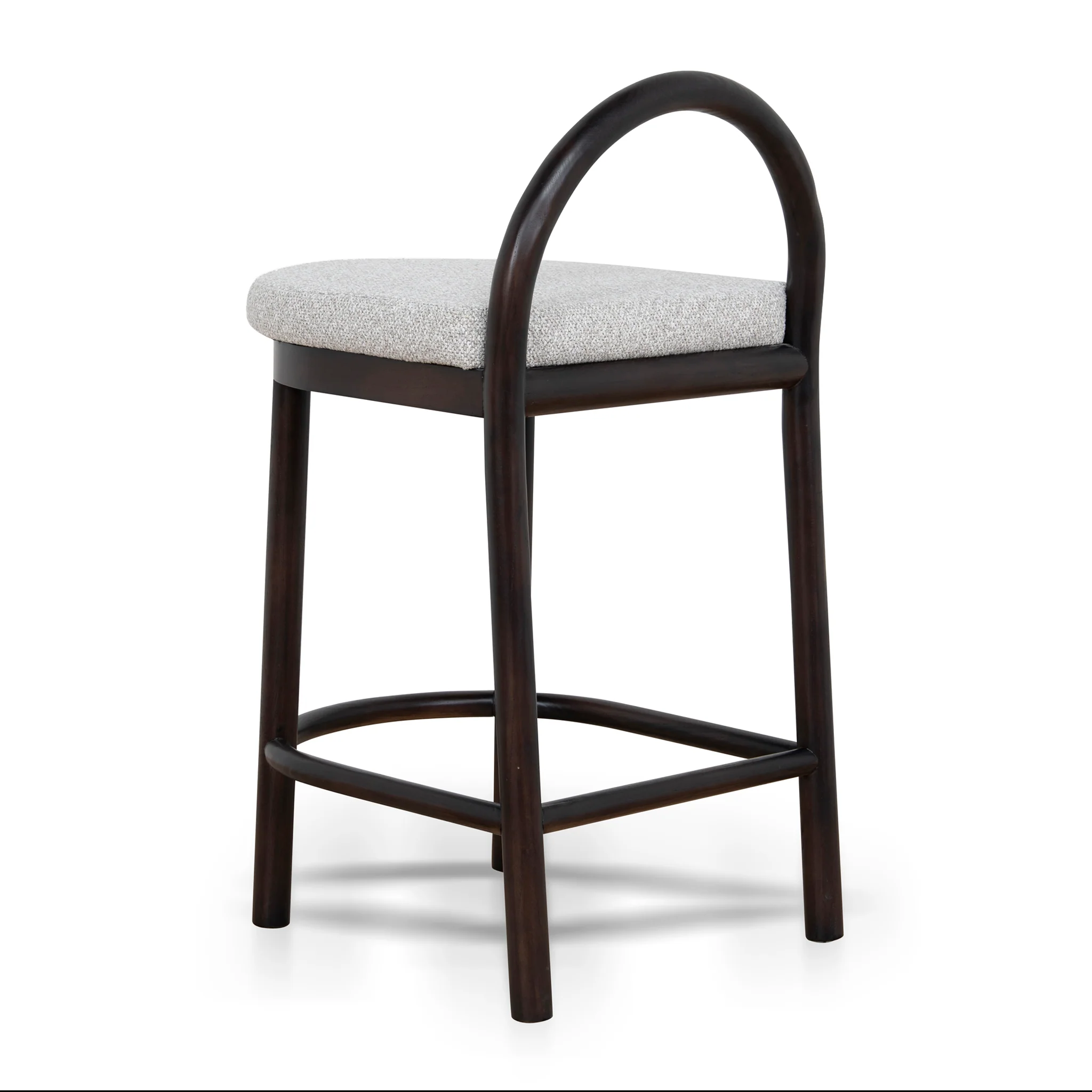 CBS12108-LJ 66cm Brown Bar Stool - Clay Grey - Image 4