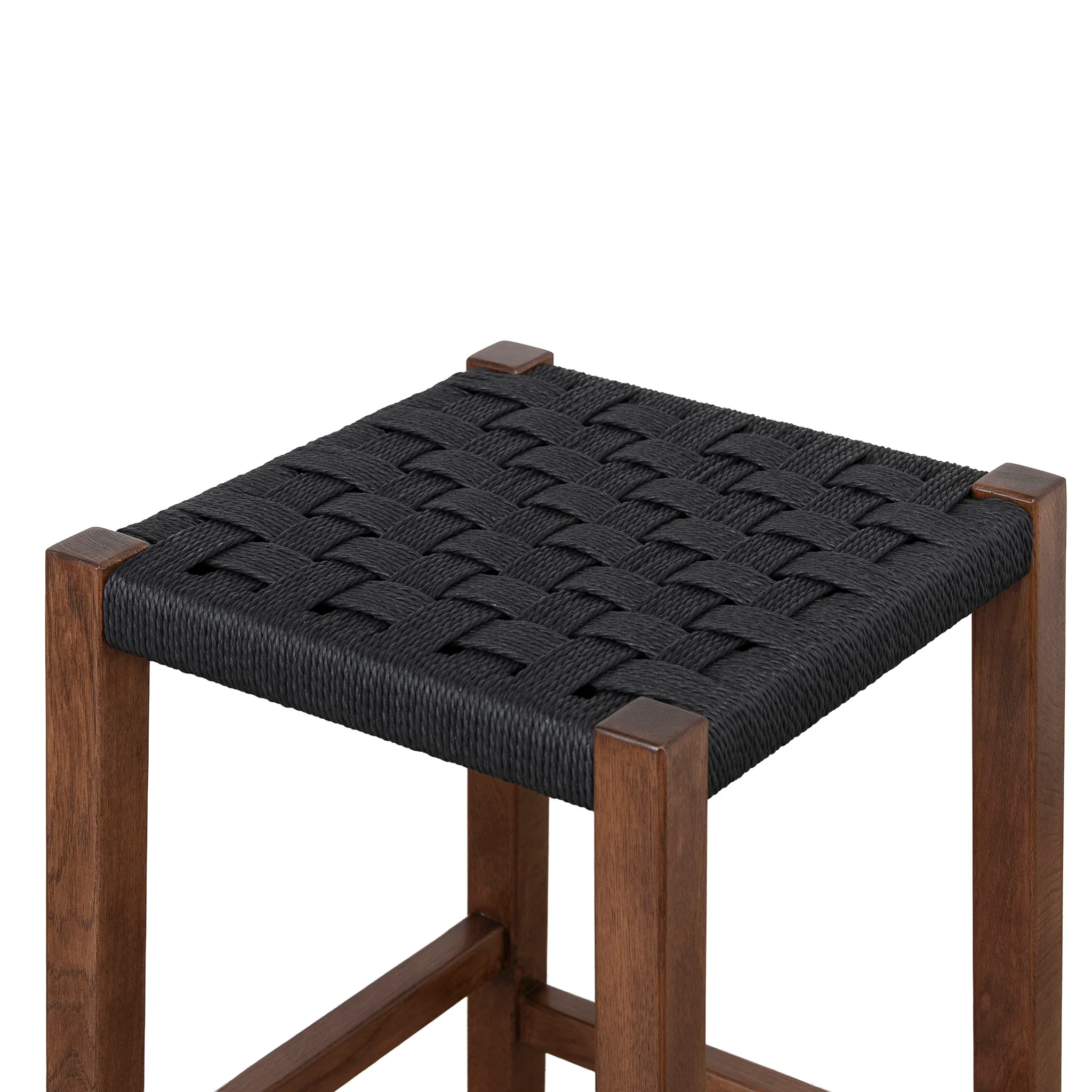 CBS12258-OW 65cm Rattan Bar Stool - Walnut - Image 5