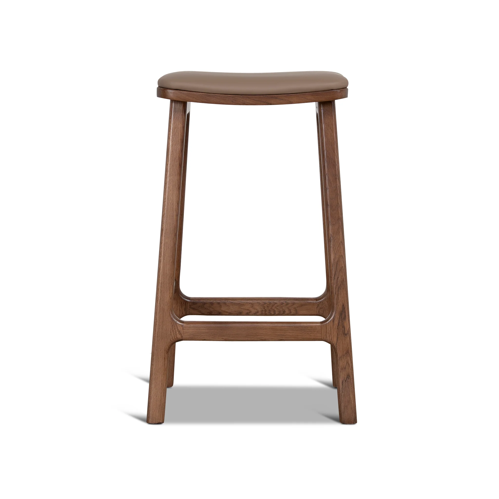 CBS12259-OW 67cm Walnut Bar Stool - Mocha Brown - Image 2