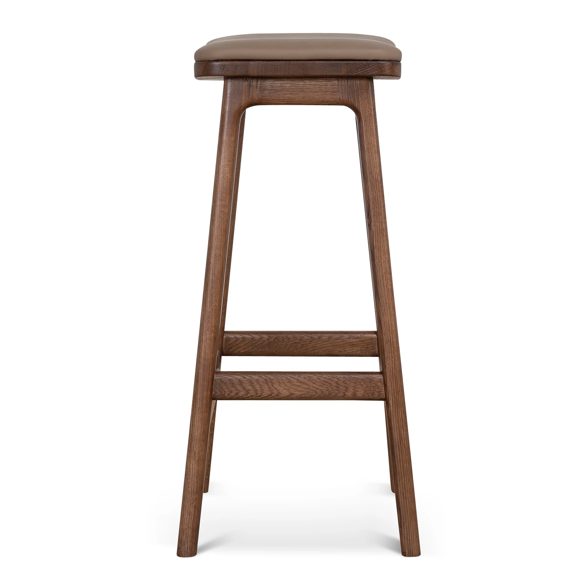CBS12259-OW 67cm Walnut Bar Stool - Mocha Brown - Image 3