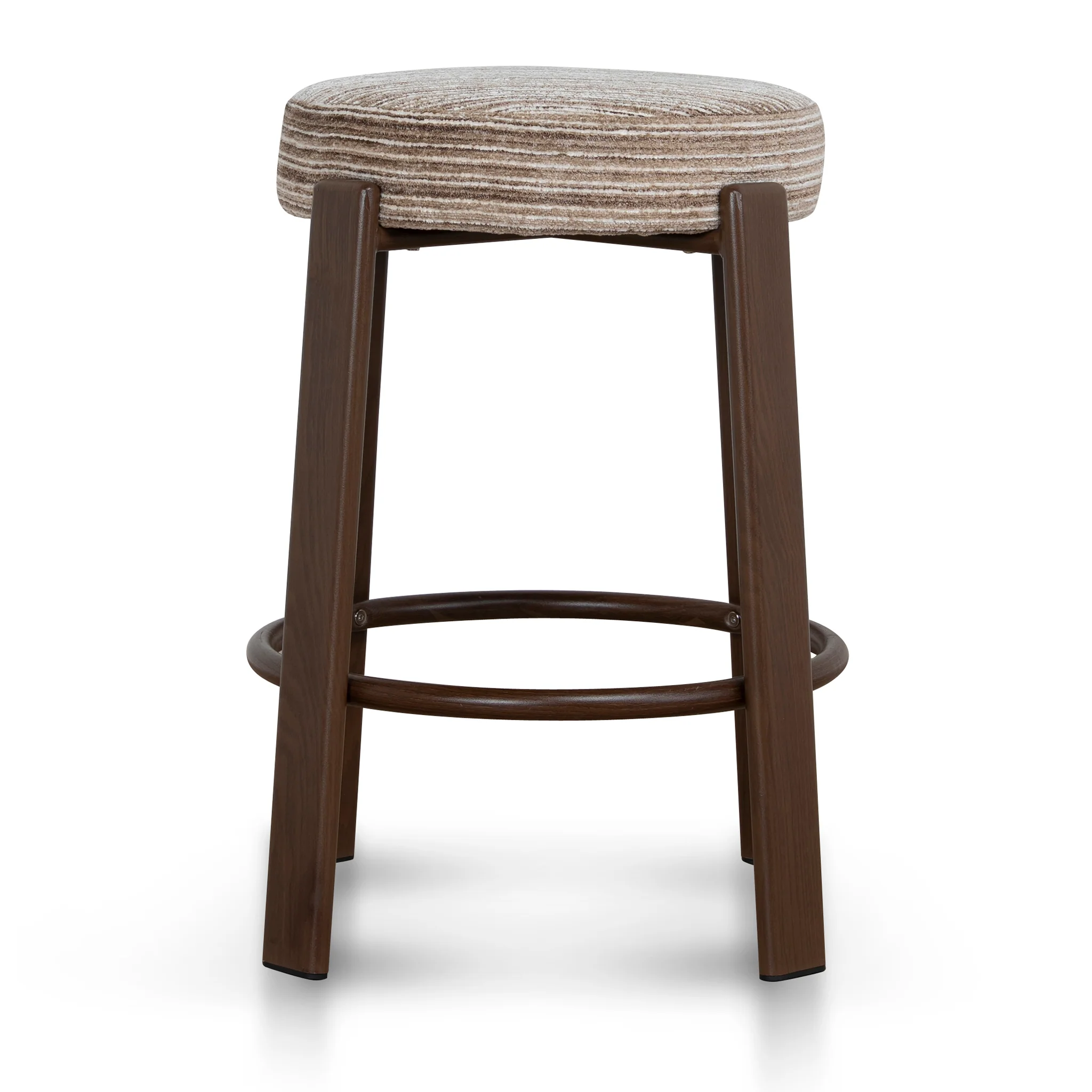 CBS12443-CI Walnut Barstool - Coconut Stripe - Image 2