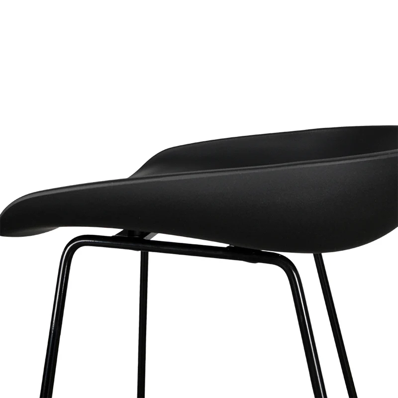 CBS2006-SD 65cm Bar Stool - Black Seat With Black Frame - Image 6