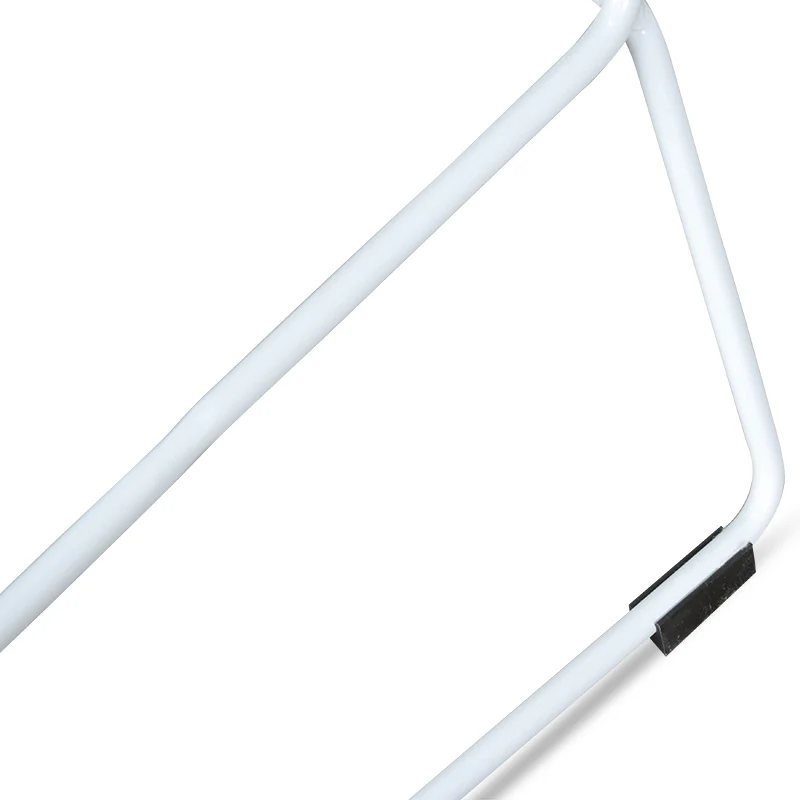 CBS2007-SD 65cm Bar Stool - white Seat With white metal Frame - Image 6